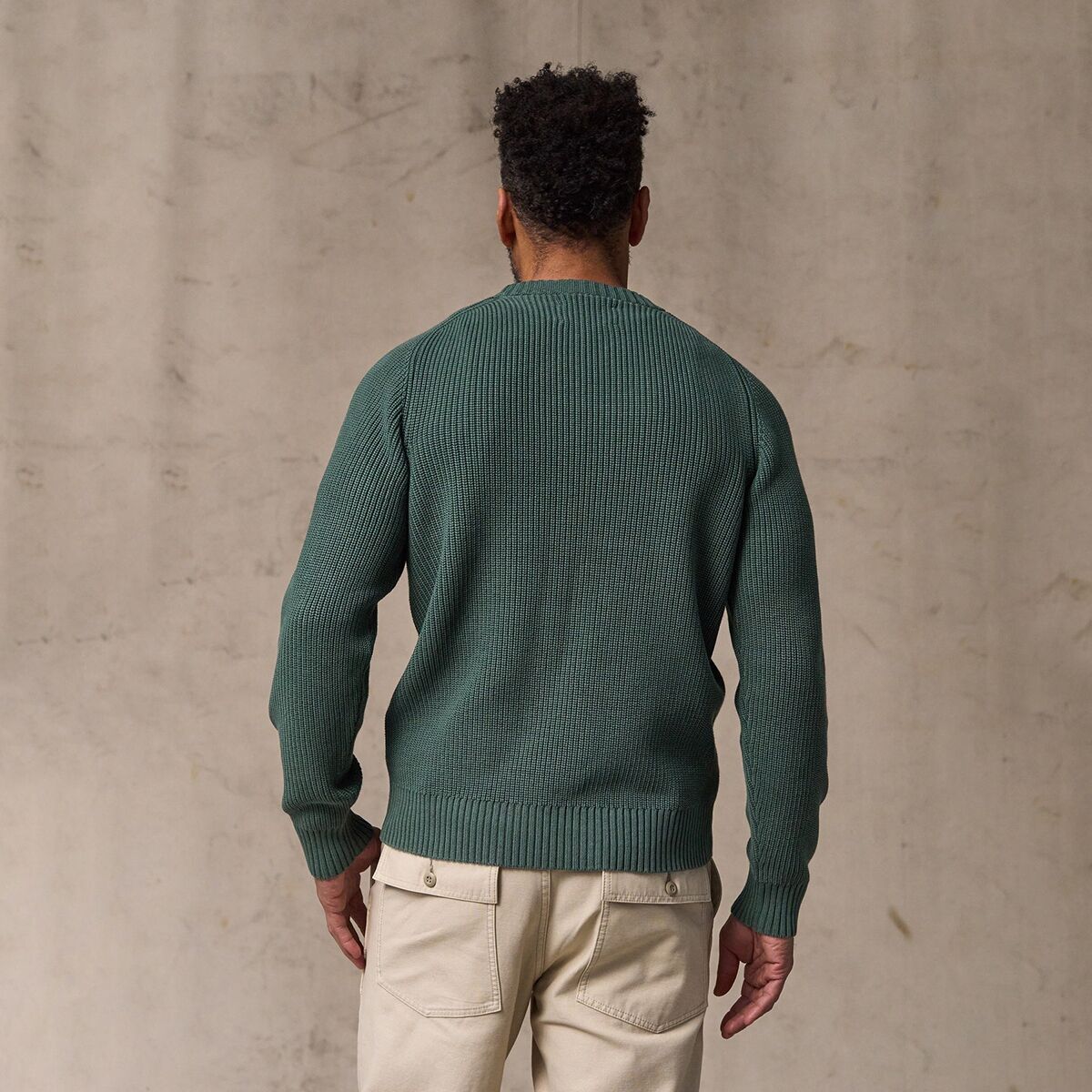 Мужской свитер Filson Vintage Cotton Crewneck, цвет: Juniper — фото 2
