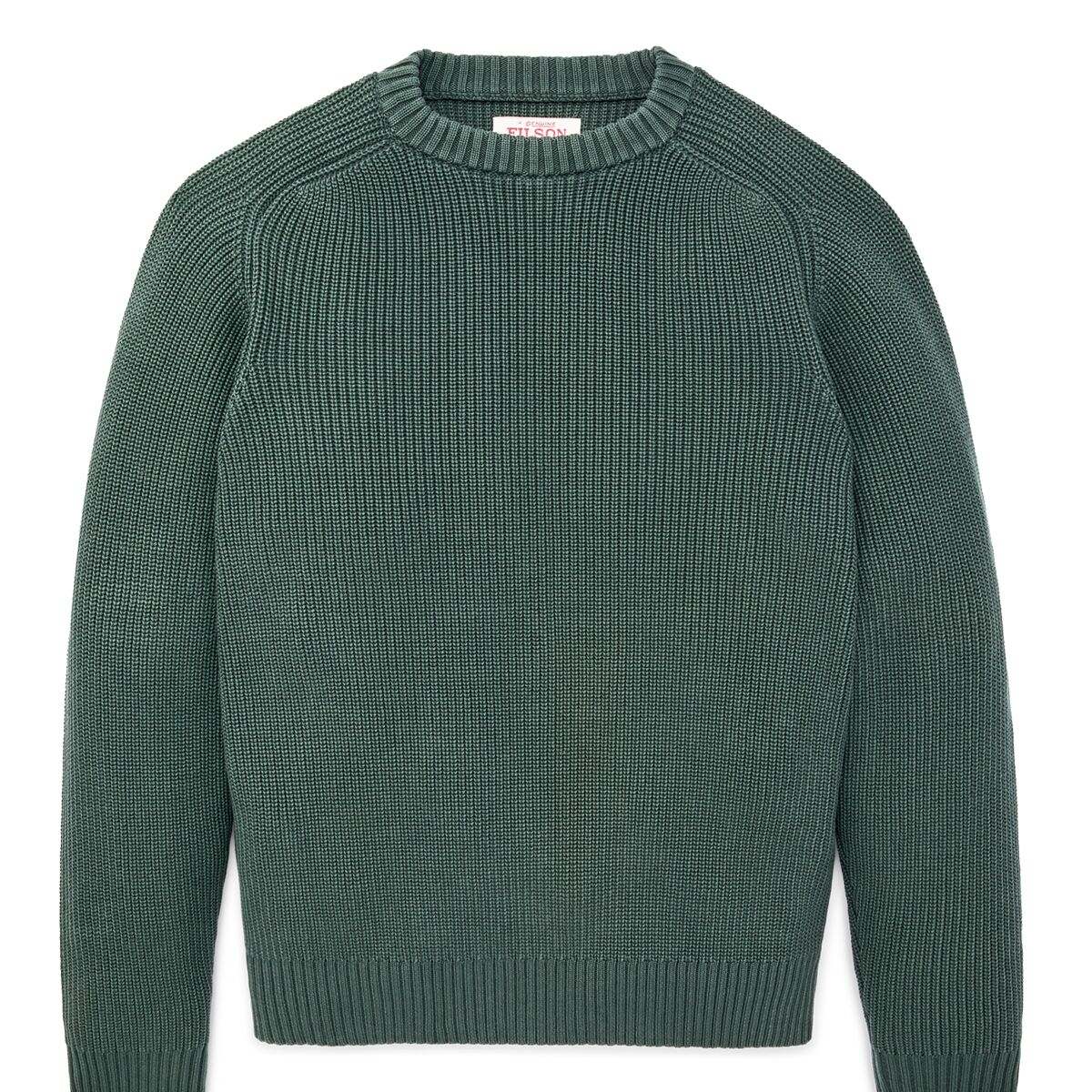 Мужской свитер Filson Vintage Cotton Crewneck, цвет: Juniper — фото 3