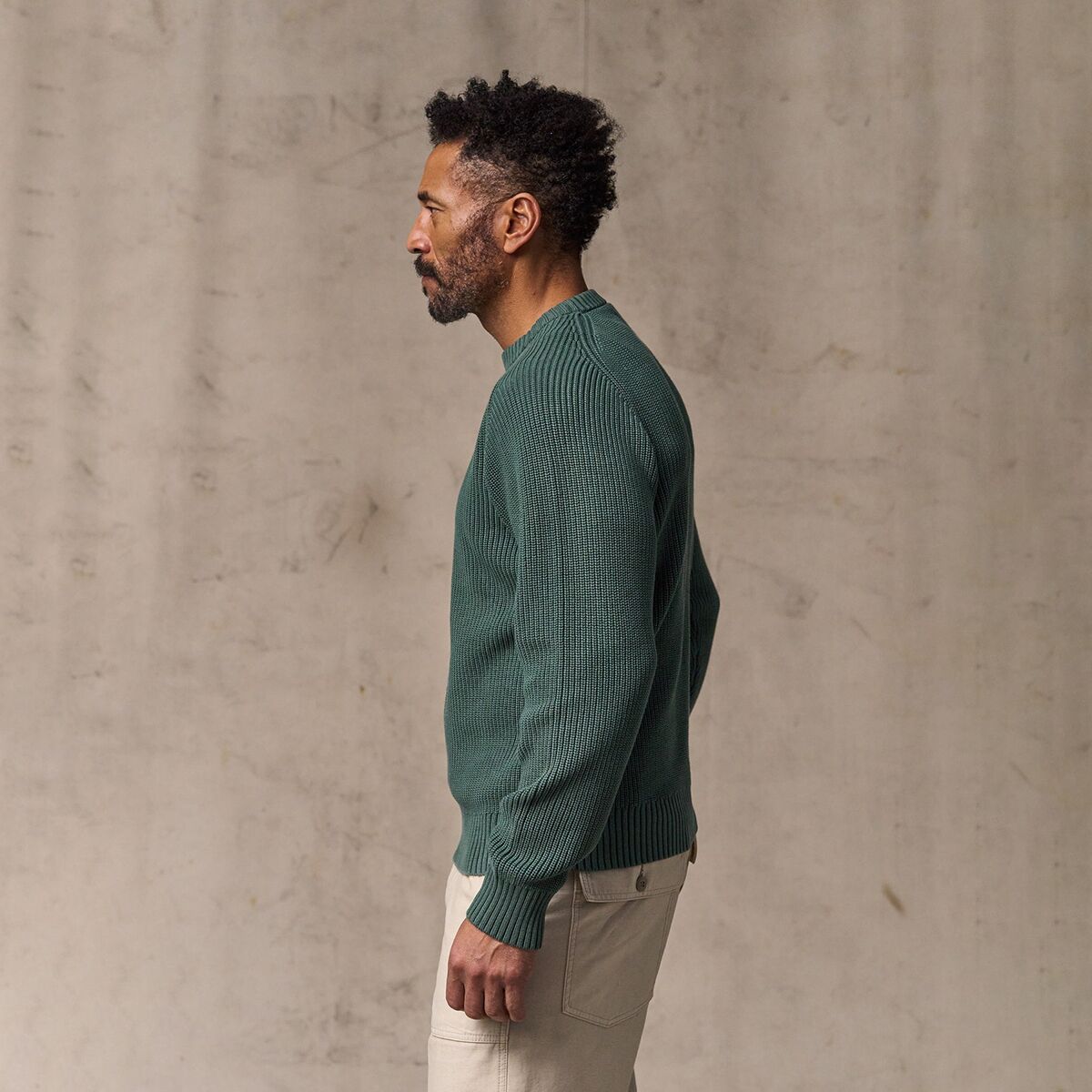 Мужской свитер Filson Vintage Cotton Crewneck, цвет: Juniper — фото 5