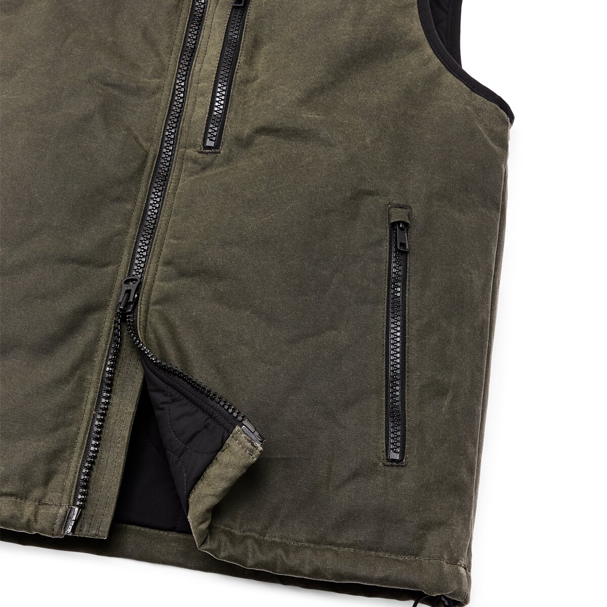 Мужской жилет Filson Tin Cloth Insulated, цвет: Зелёный — фото 4