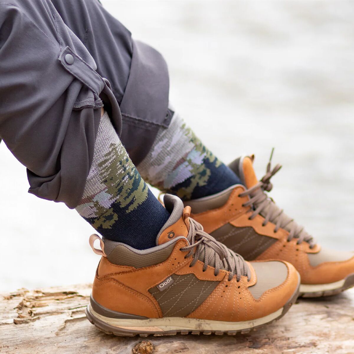 Farm To Feet Cascade Locks Lightweight 3/4 Crew Hiking Sock
