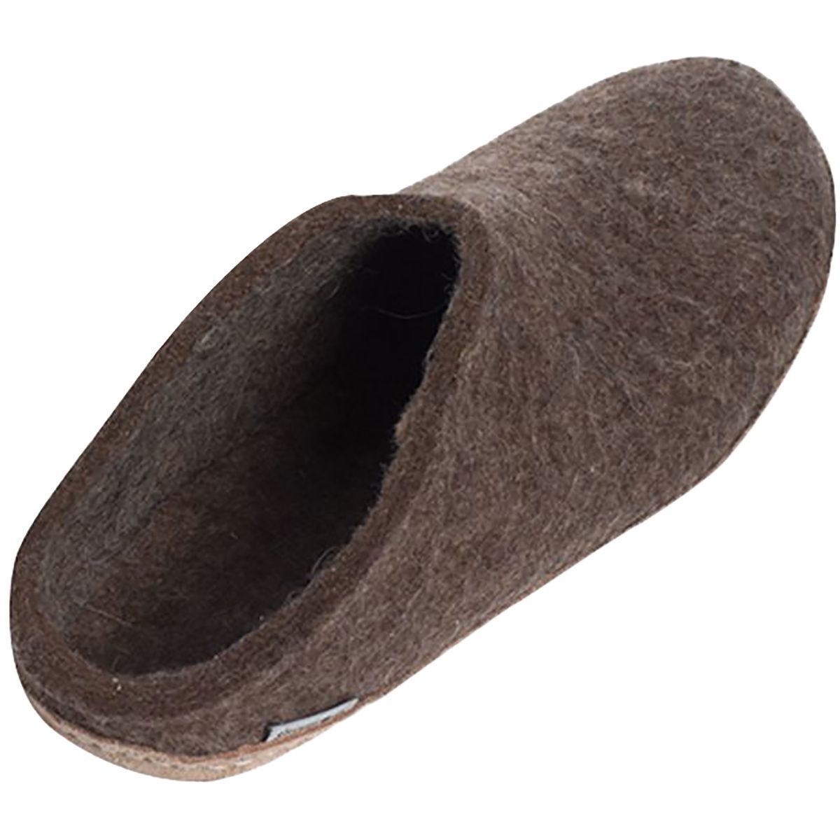 Тапочки Glerups The Slip-On Leather Slipper, цвет: Коричневый — фото 3