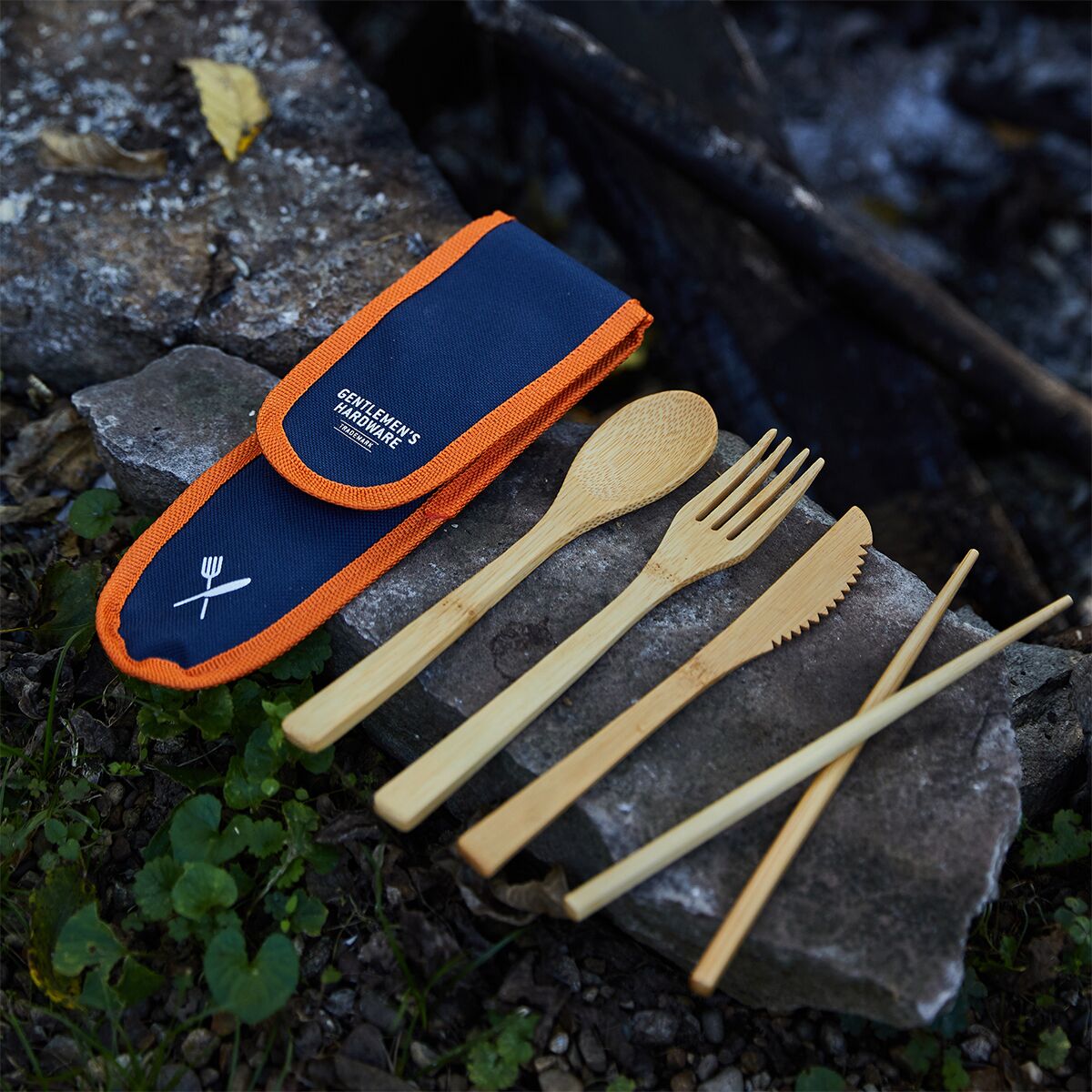 Gentlemen´s Hardware Travel Bamboo Cutlery Set