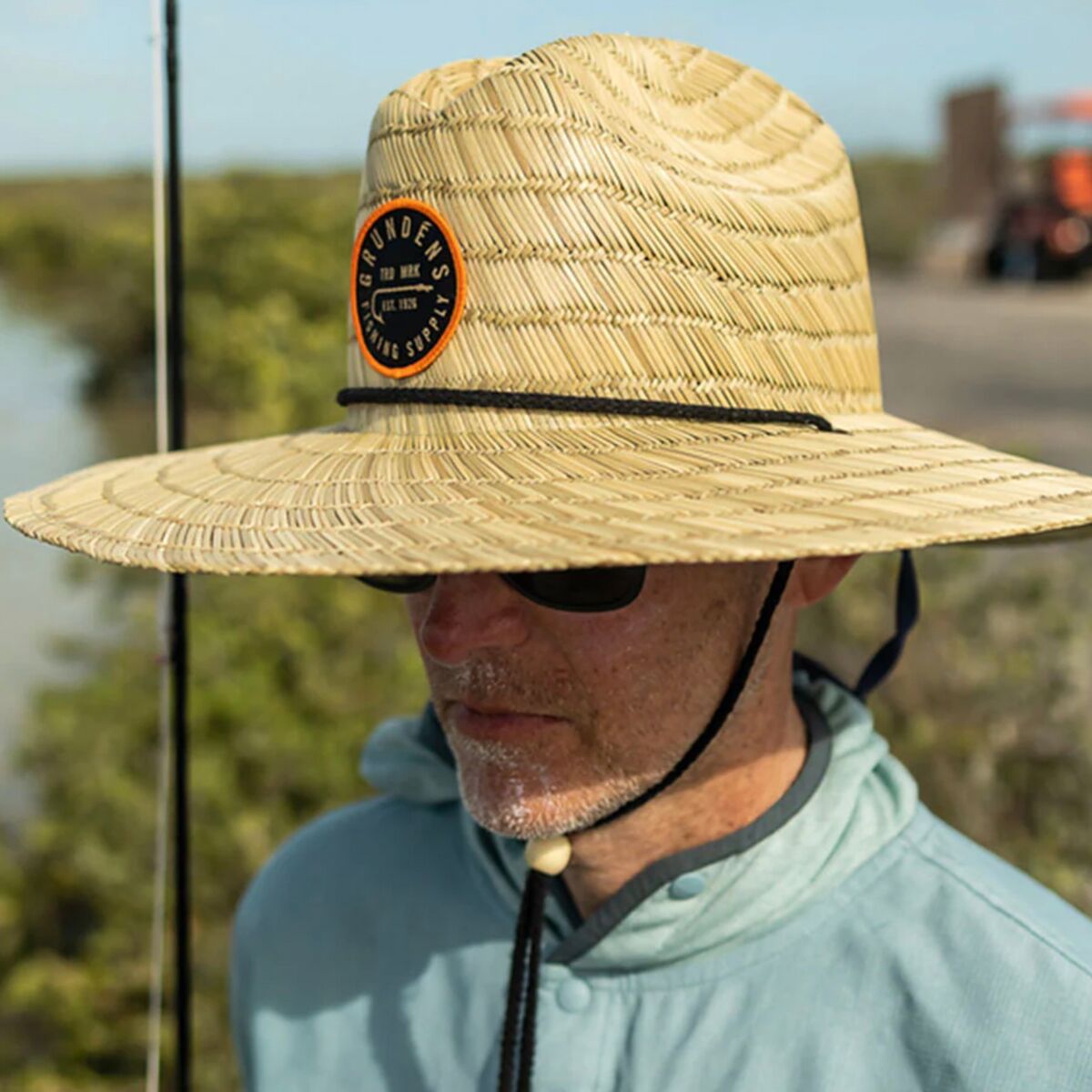 Grundens Waterman Straw Hat Fishing