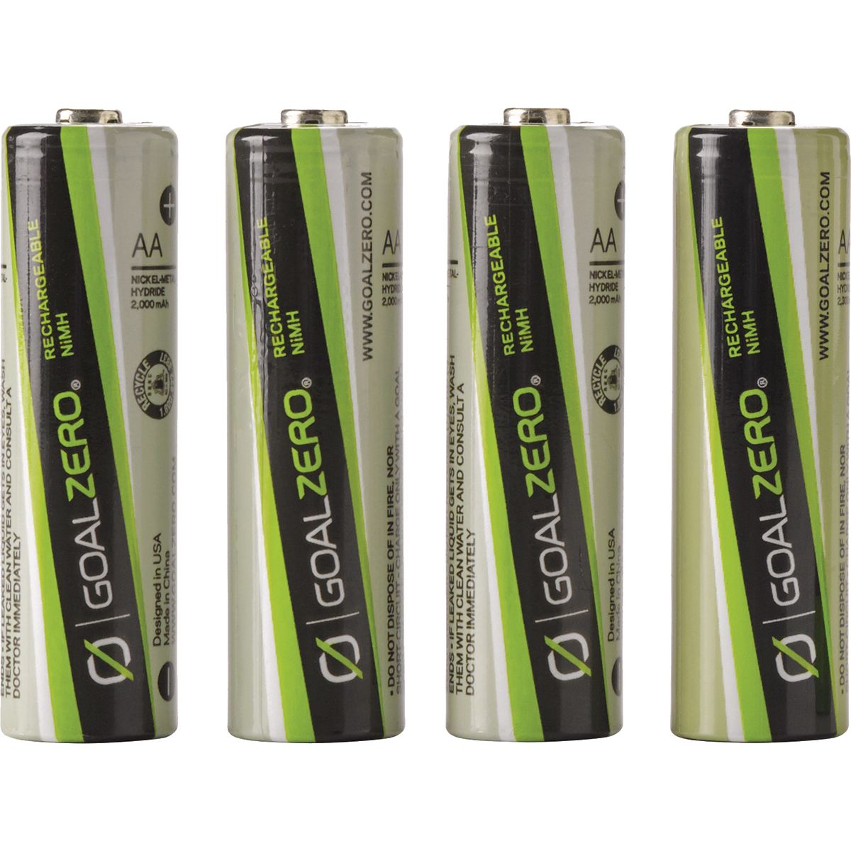 Goal Zero Rechargeable AA Batteries for Guide 10 4Pack Hike & Camp