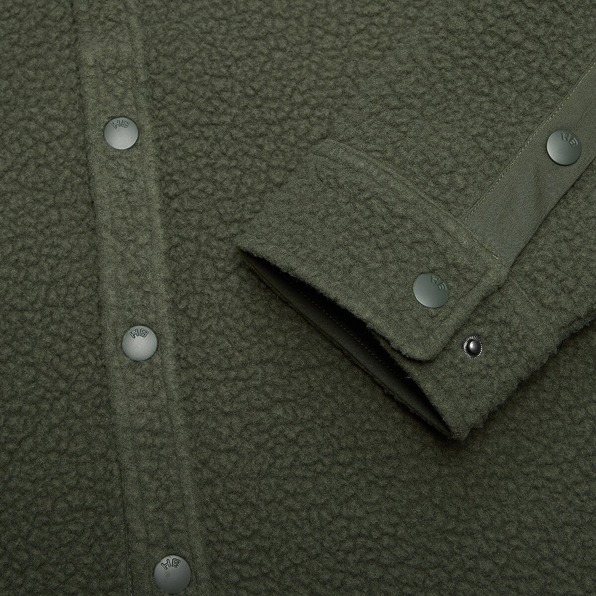 Мужская рубашка Howler Brothers Allegheny Fleece Overshirt, цвет: Beetle — фото 2