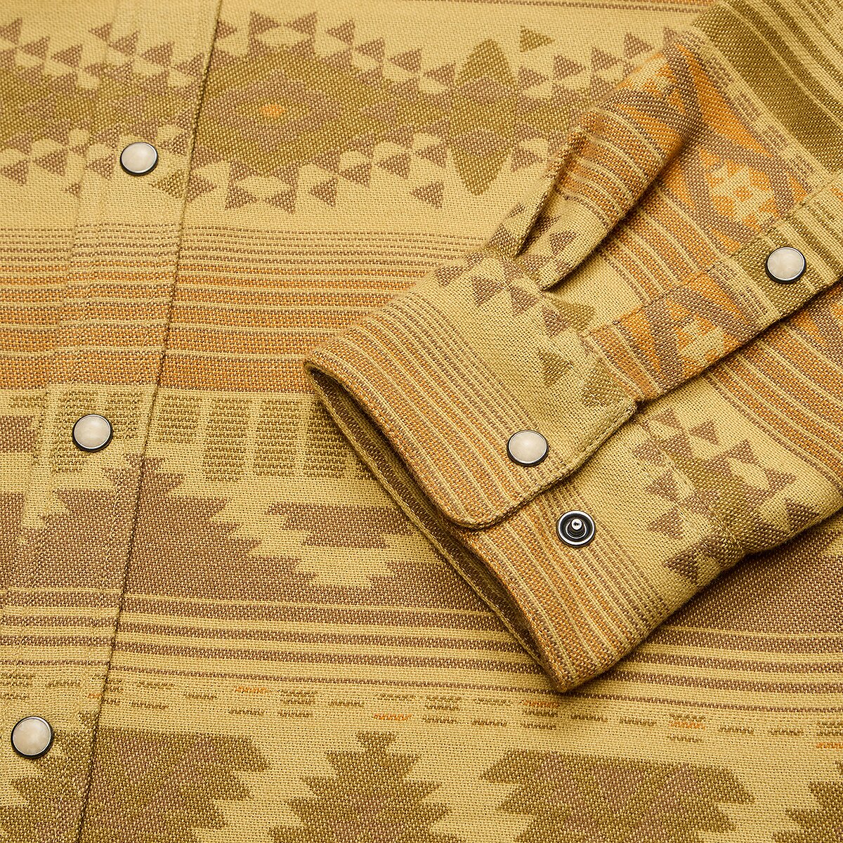 Мужская рубашка Howler Brothers Sheridan Flannel, цвет: Canyon Codes/Sediment — фото 2