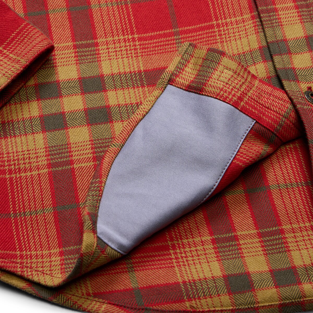 Мужская рубашка Howler Brothers Harker's Flannel, цвет: Клетчатый / Кирпичный — фото 2