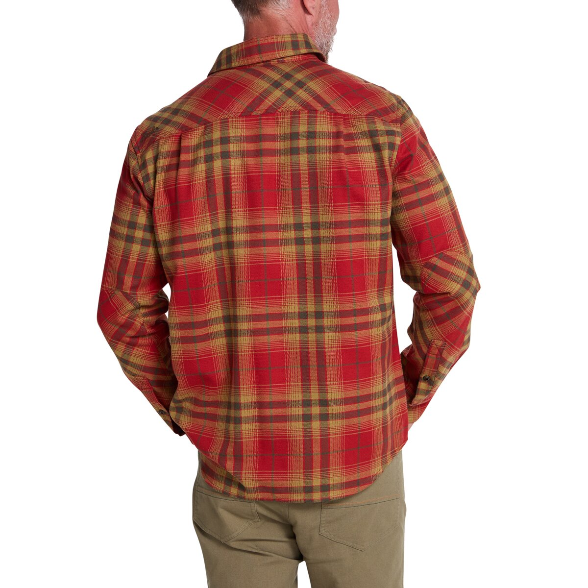 Мужская рубашка Howler Brothers Harker's Flannel, цвет: Клетчатый / Кирпичный — фото 3