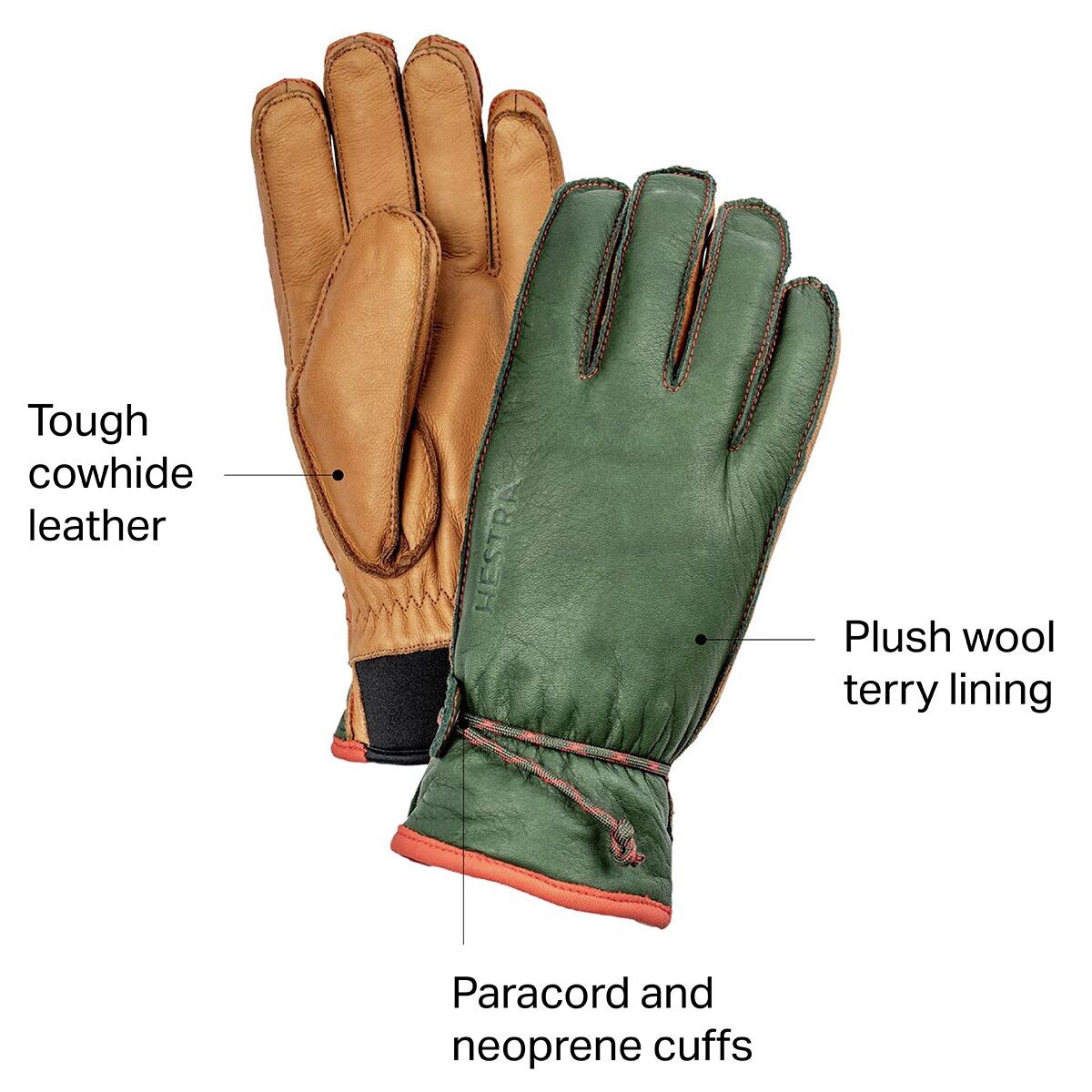 Gants Hestra Alpine Pro Wakayama En Cuir Liège/marron Taille 9 - Neufs Avec étiquettes
