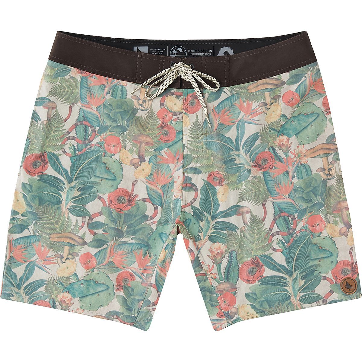 hippy tree swim trunks