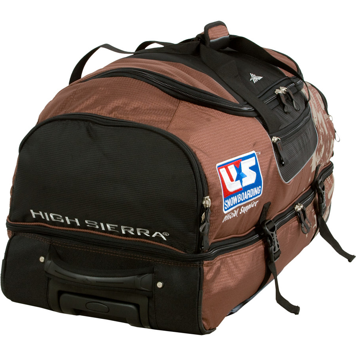 High Sierra US Snowboarding Team DropBottom Wheeled Duffel Bag Travel