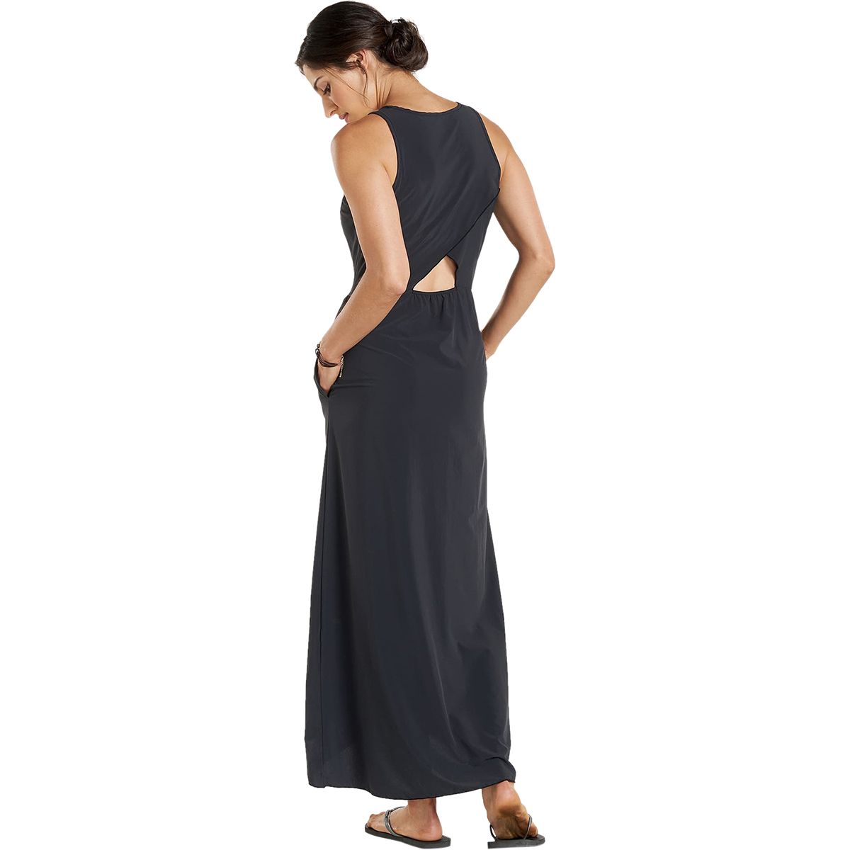 Robe Maxi Femme TOAD & CO Sunkissed - Taille S Noir Neuve Avec étiquettes