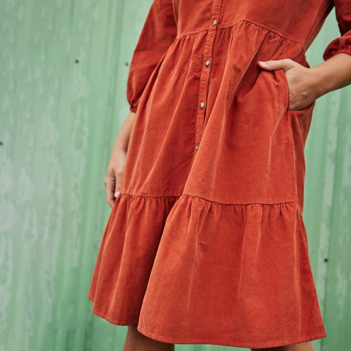 Toad&Co Scouter Cord Tiered Long-Sleeve Dress - Women´s