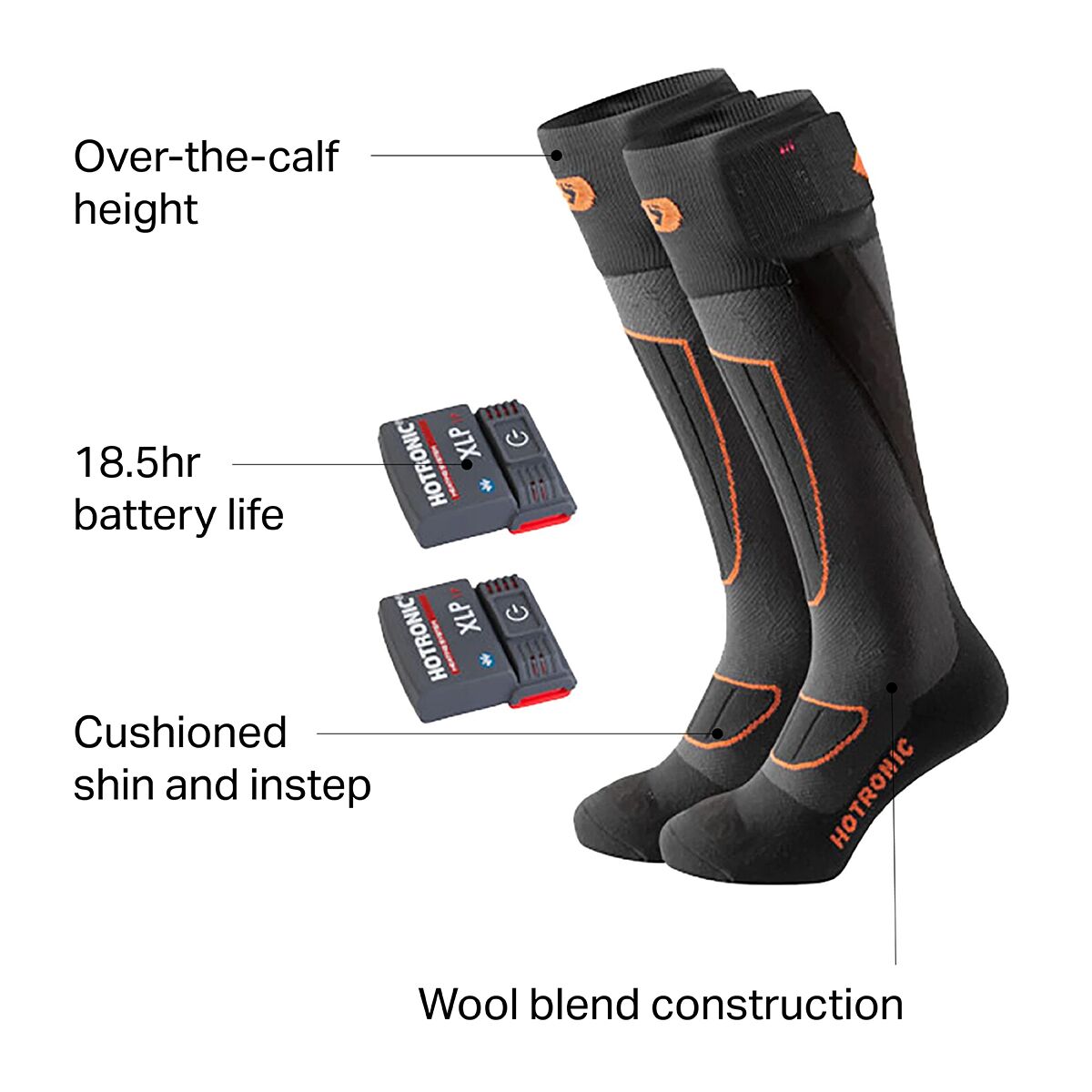 Hotronic XLP 1P BT Surround Comfort Heat Sock Set