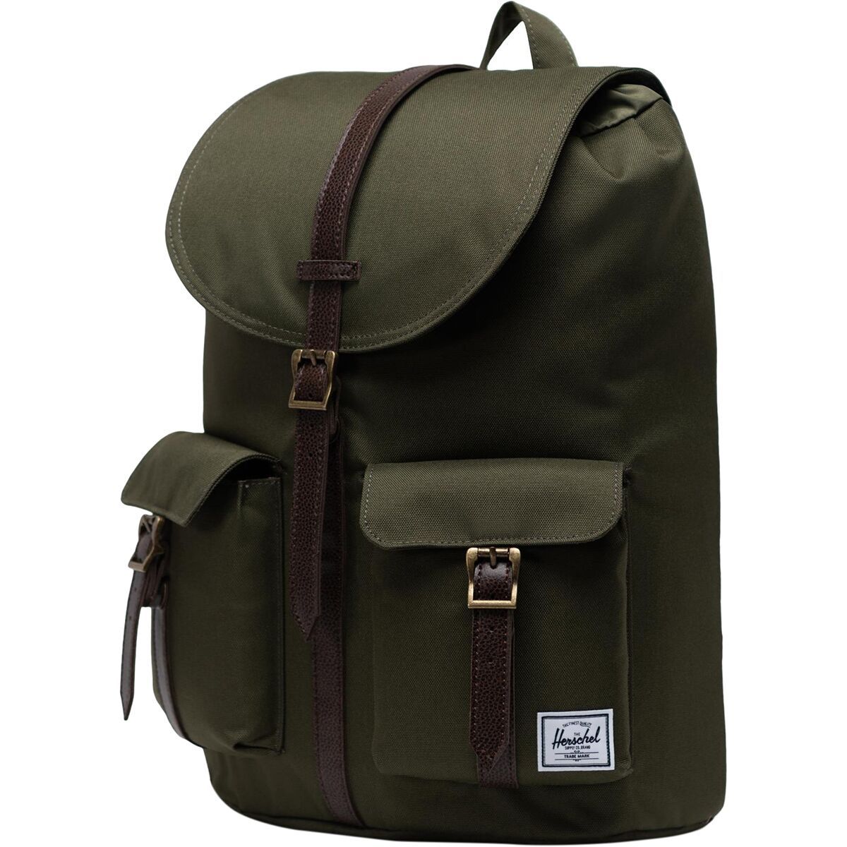Herschel Dawson Backpack Black//Tan Synthetic Leather Classic 20.5L