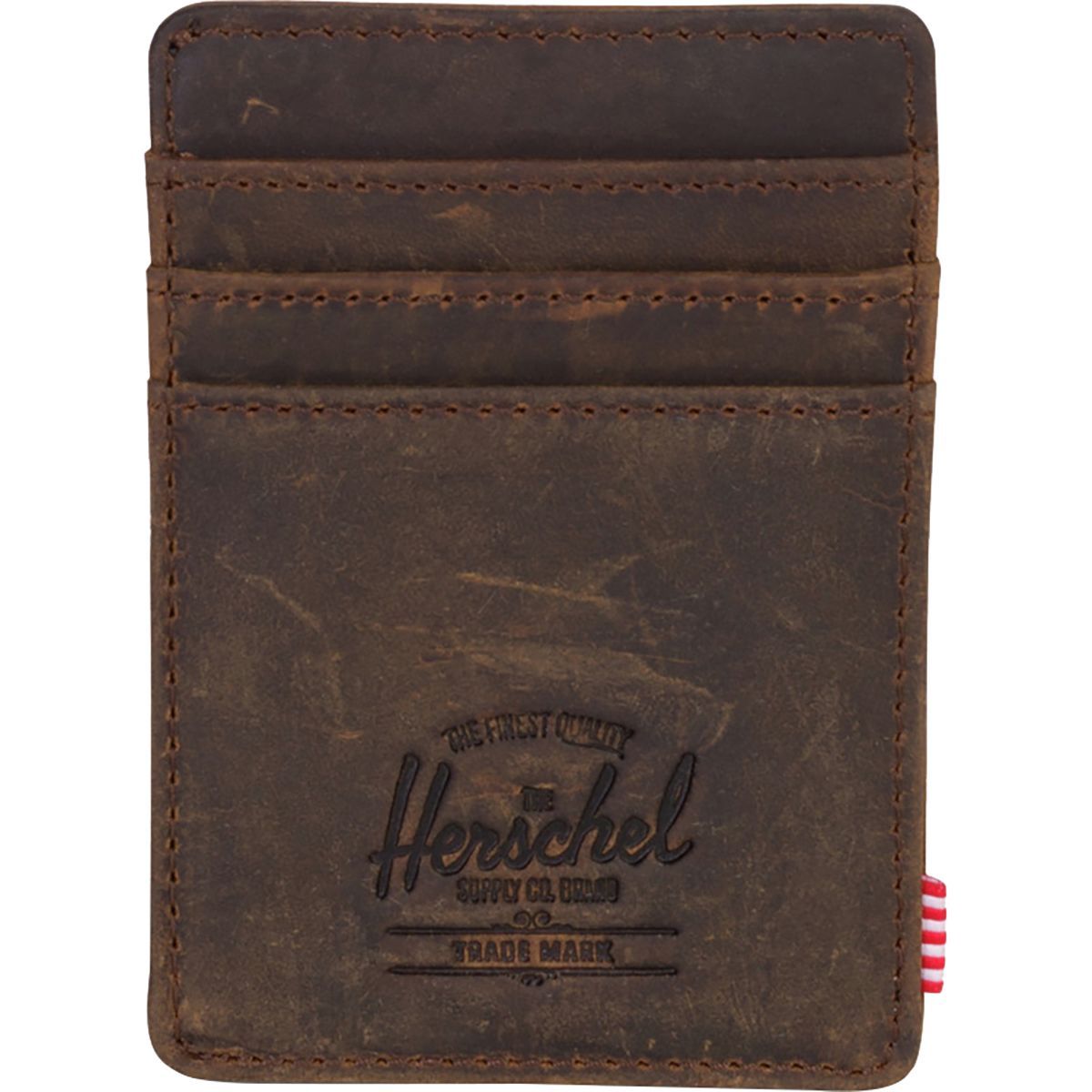 Herschel Supply Raven Leather RFID Card Holder Wallet - Men's - Accessories