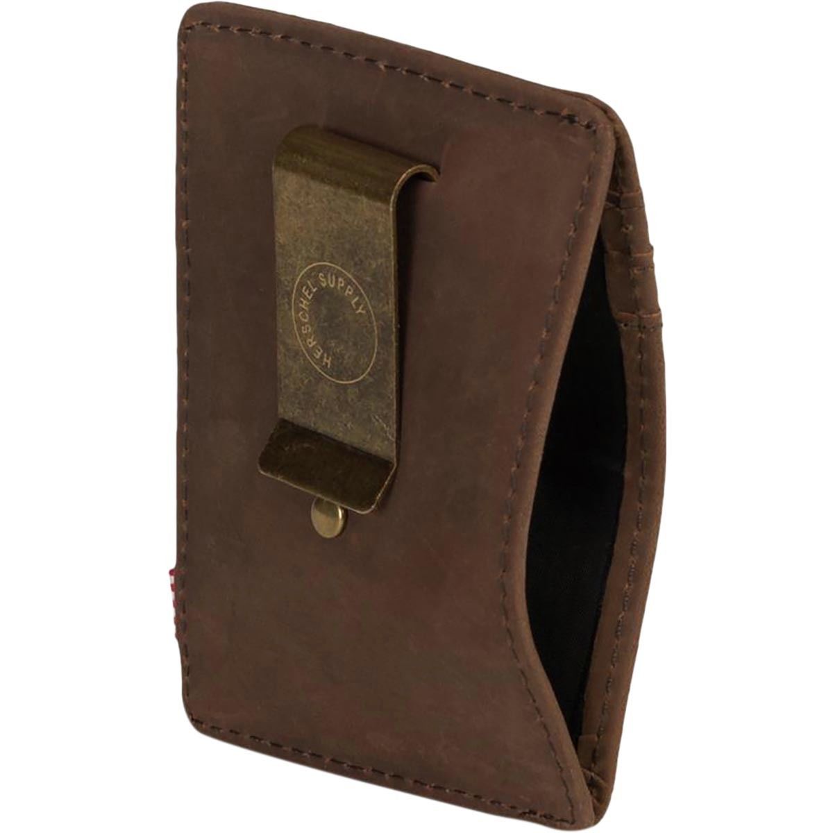 Herschel Supply Raven Leather RFID Card Holder Wallet - Men's ...
