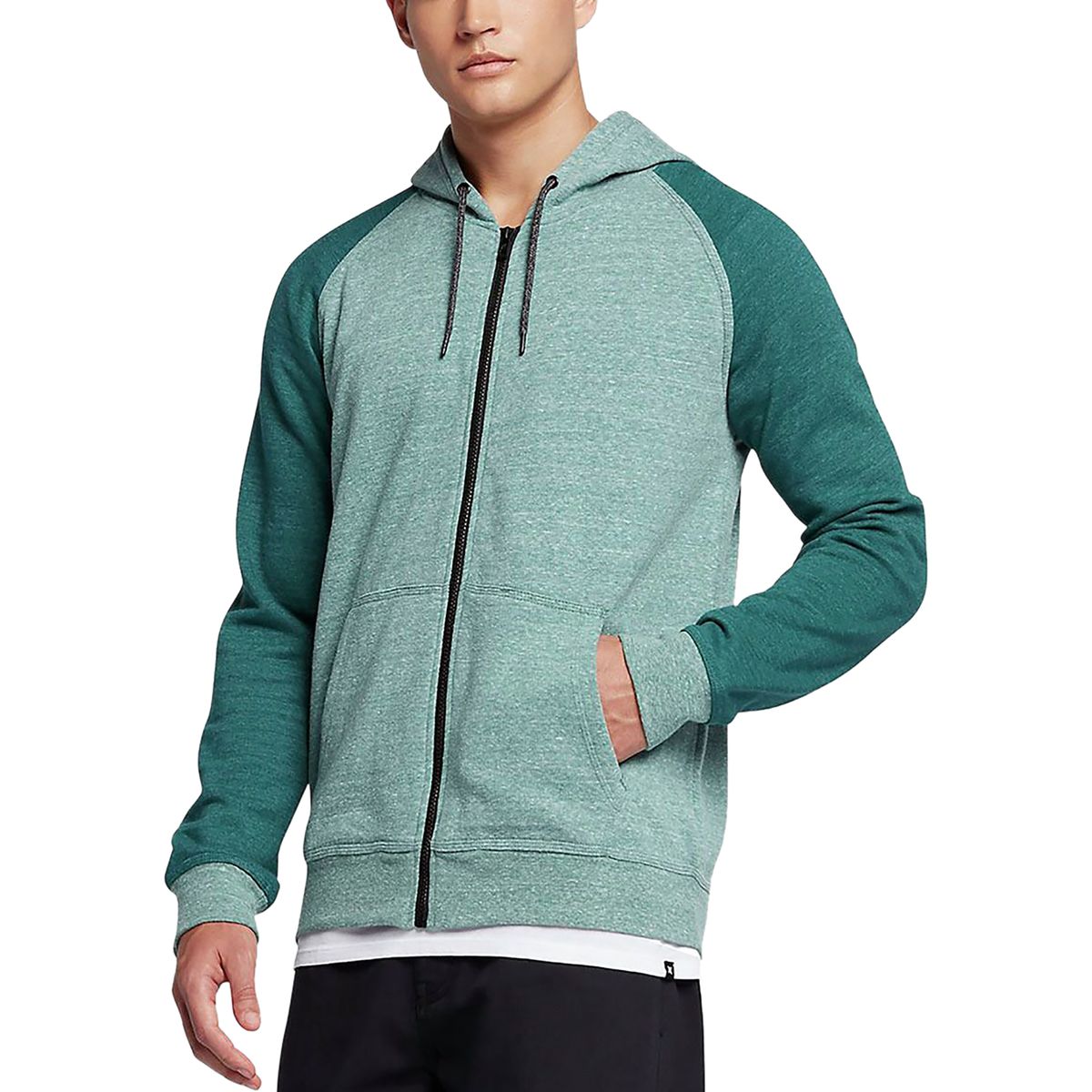 Hurley Bayside FullZip Fleece Hoodie Men's Clothing