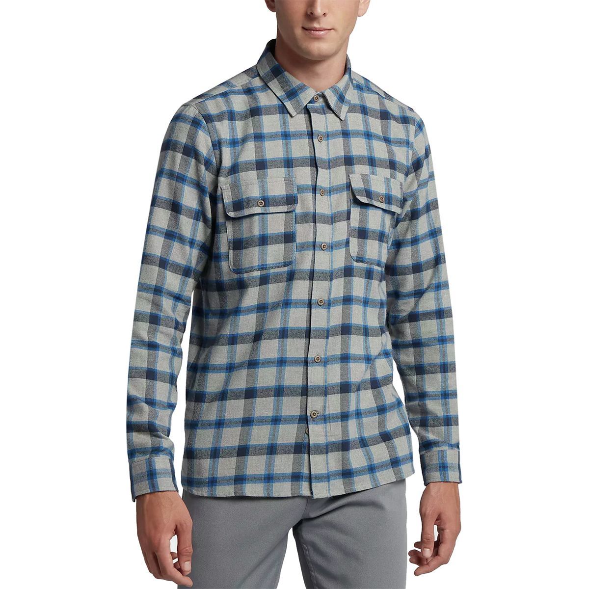 hurley dri fit button down shirt