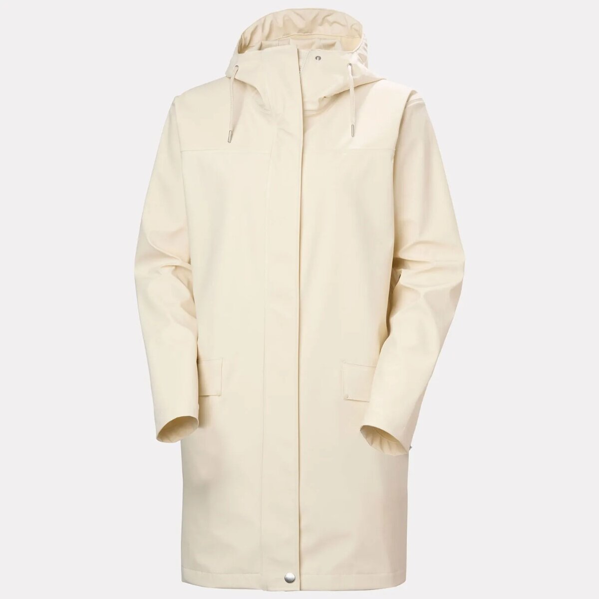 Женское пальто Helly Hansen Moss Rain Coat, цвет: Кремовый — фото 7