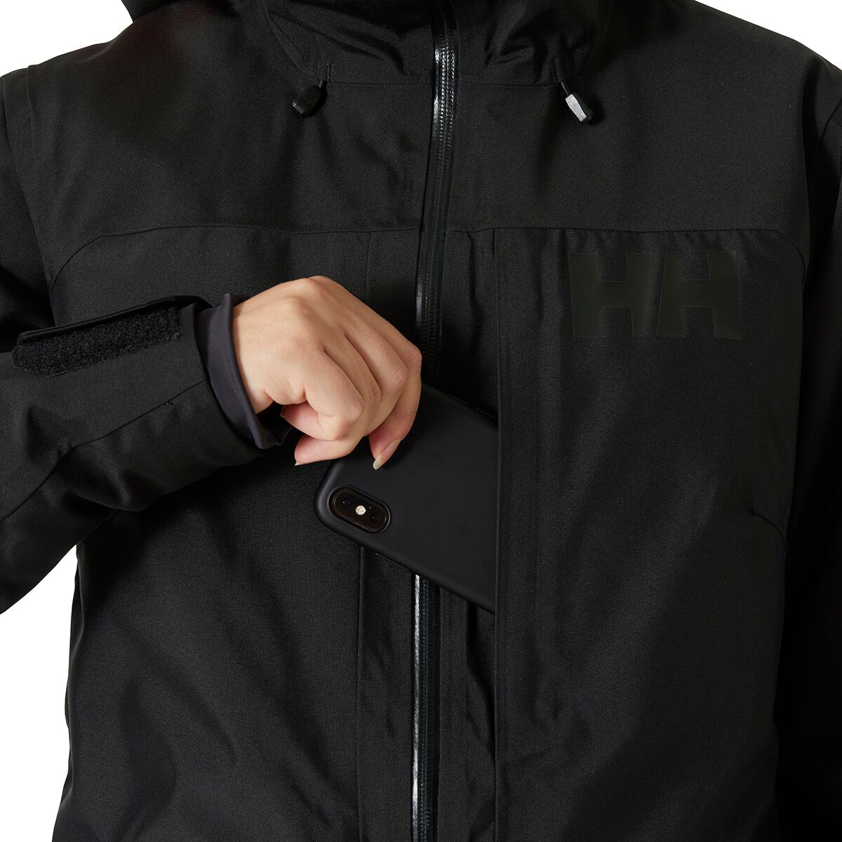Женская куртка Helly Hansen Powderqueen 3.0 Jacket, цвет: Чёрный — фото 7