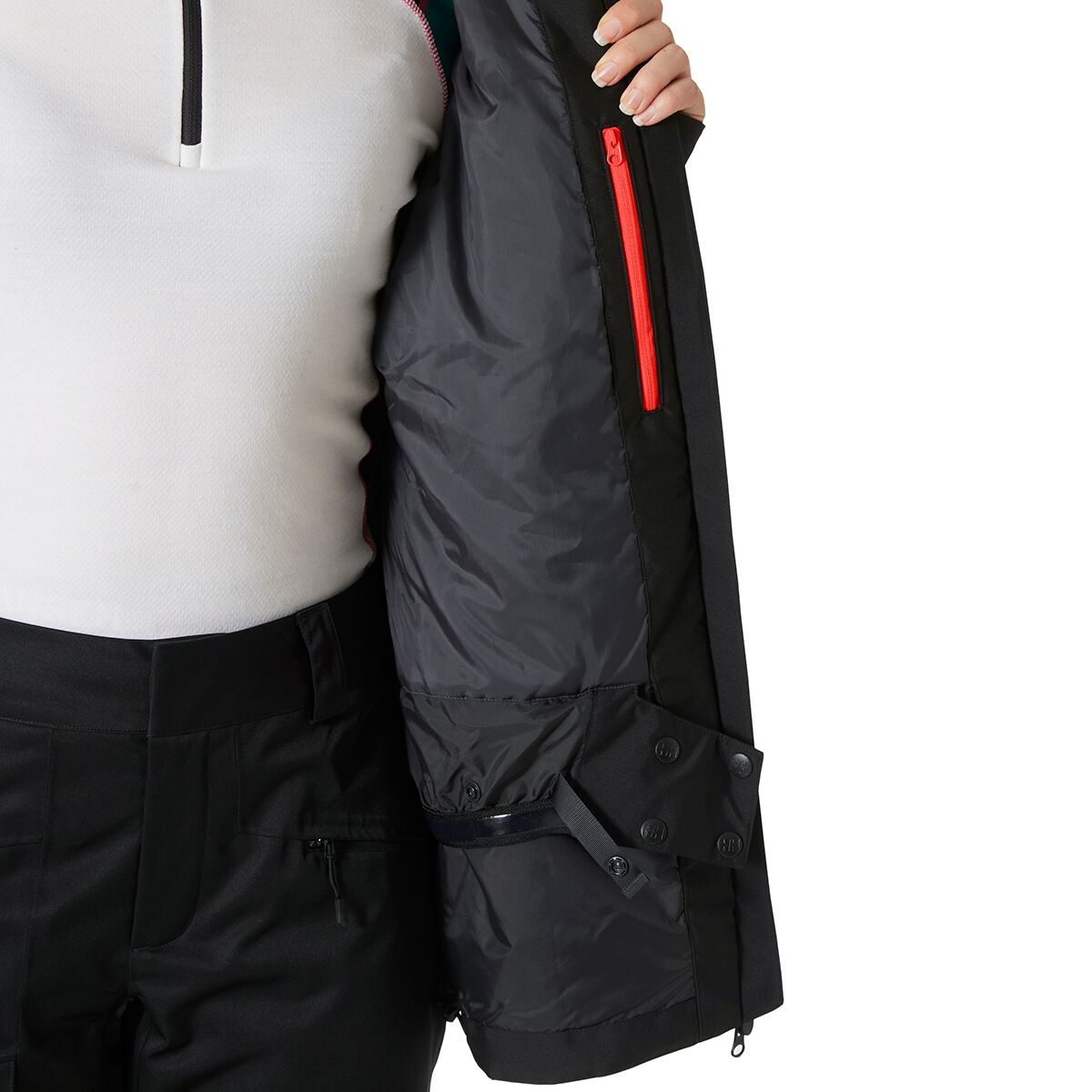 Женская куртка Helly Hansen Powderqueen 3.0 Jacket, цвет: Чёрный — фото 10