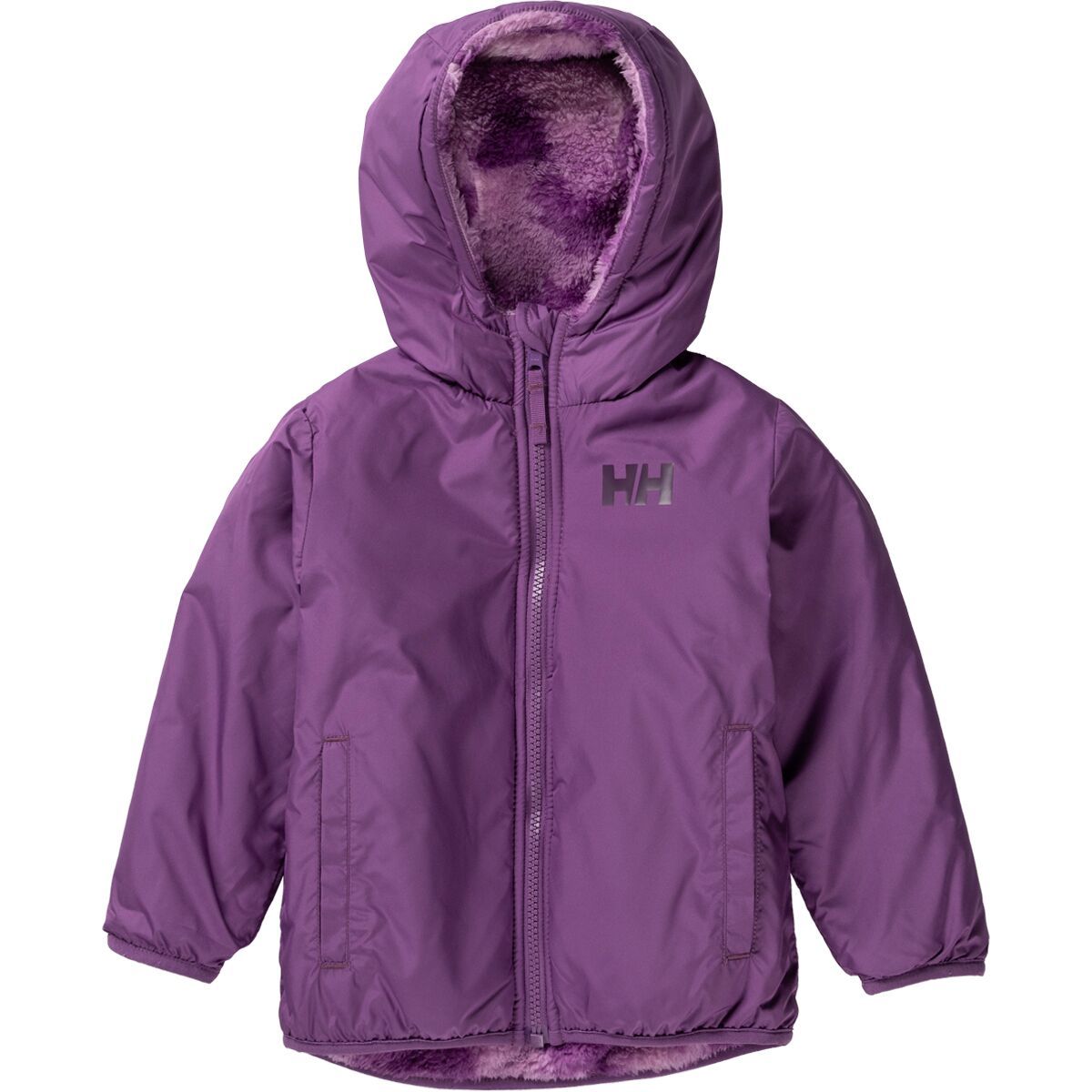 Giacca Reversibile Unisex Bambini Helly Hansen Champ - Con Cappuccio E Tasche | 100% Poliestere - Foto 5