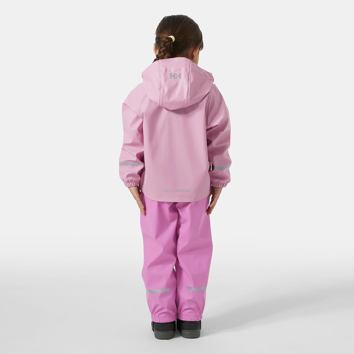 Детские комплекты Helly Hansen Bergen 2.0 PU Rain Set - Toddlers', цвет: Розовый — фото 7
