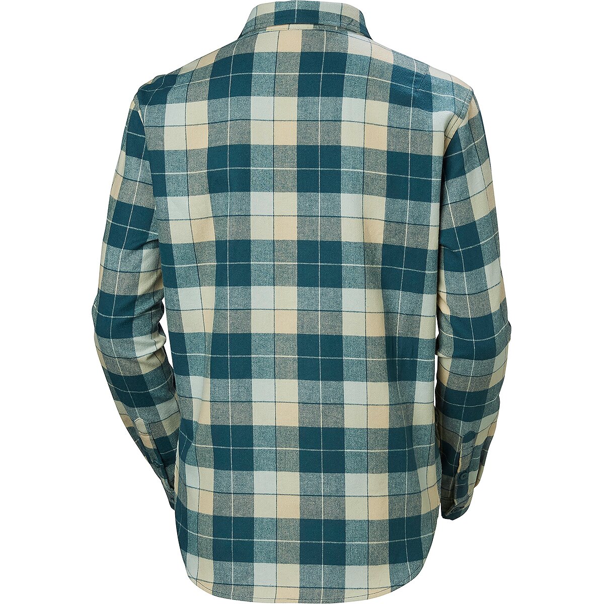 Женская рубашка Helly Hansen Lokka Organic Flannel Long-Sleeve Shirt, цвет: Тёмный полосатый — фото 2