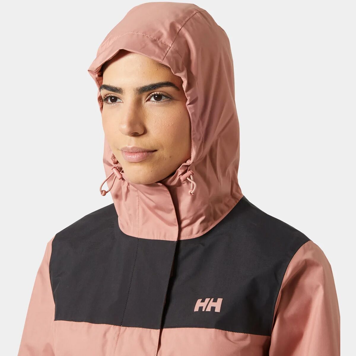 Женская куртка Helly Hansen Vancouver Rain Jacket, цвет: Пепельный розовый — фото 3
