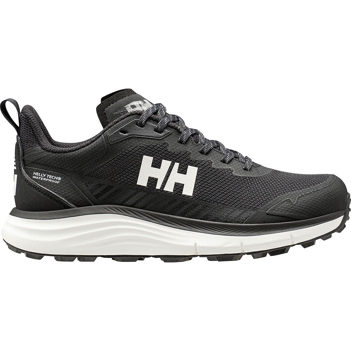 Женские кроссовки Helly Hansen Stega Helly Tech Waterproof Hiking, цвет: Чёрный / Молочный белый