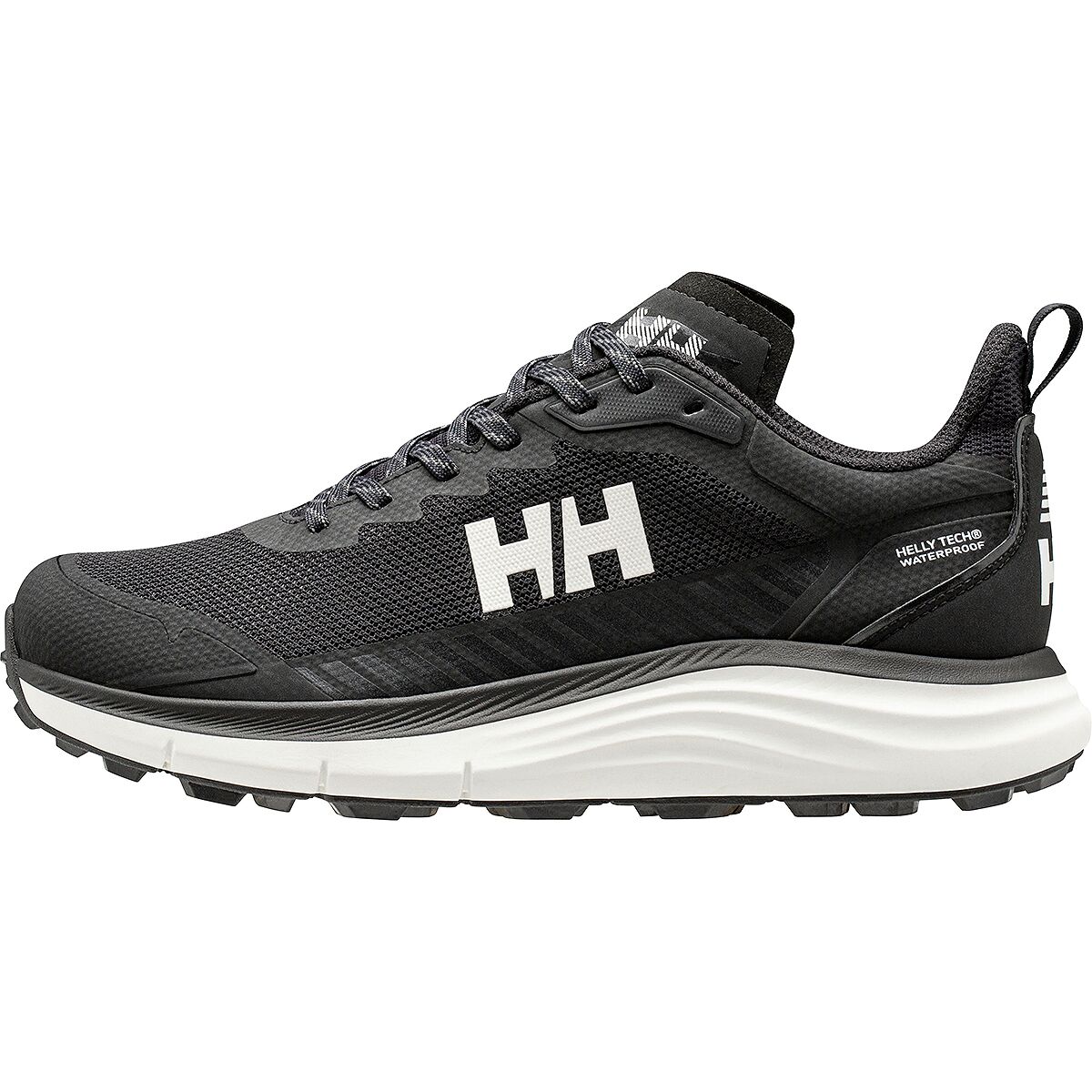 Женские кроссовки Helly Hansen Stega Helly Tech Waterproof Hiking, цвет: Чёрный / Молочный белый — фото 2