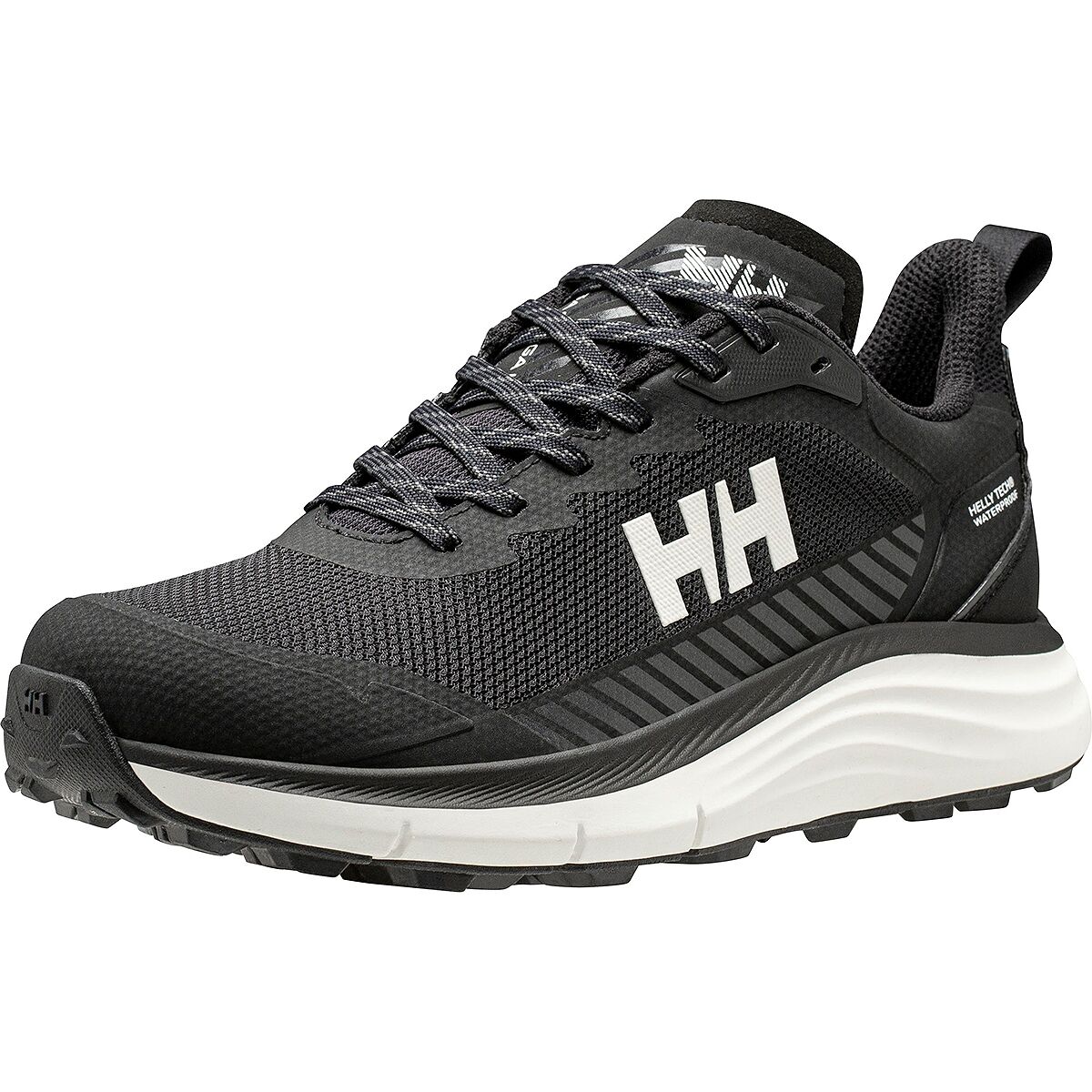 Женские кроссовки Helly Hansen Stega Helly Tech Waterproof Hiking, цвет: Чёрный / Молочный белый — фото 3