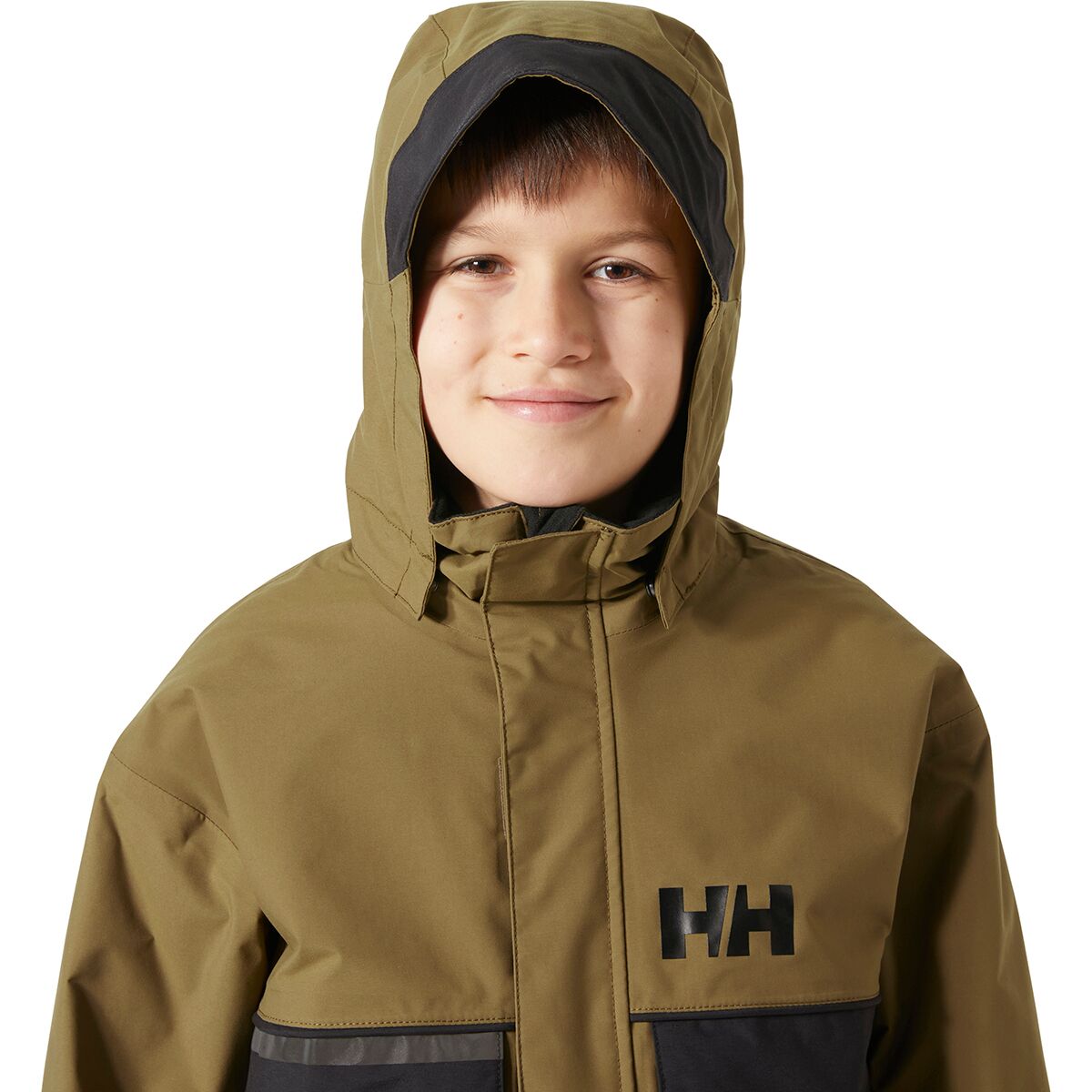 Детская куртка Helly Hansen Jr Powder Lt, цвет: Сепия — фото 5