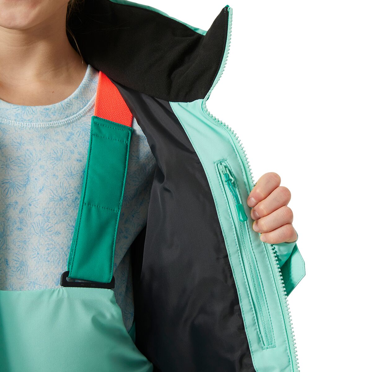 Куртка Helly Hansen Jr Stellar Jacket 2.0 для девочек, цвет: Lagoon — фото 5