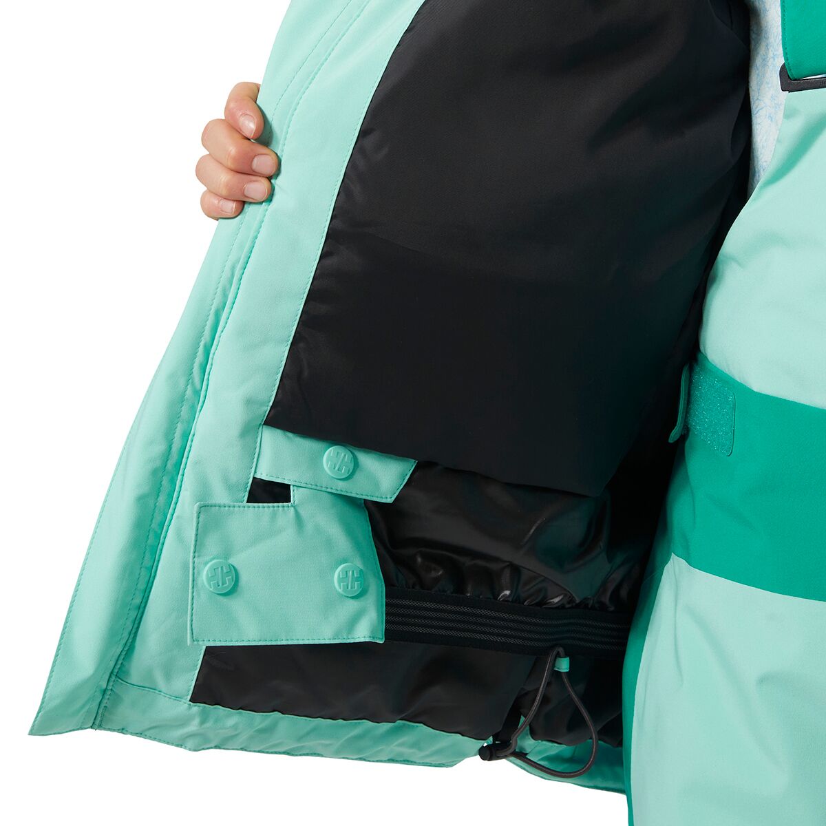 Куртка Helly Hansen Jr Stellar Jacket 2.0 для девочек, цвет: Lagoon — фото 6