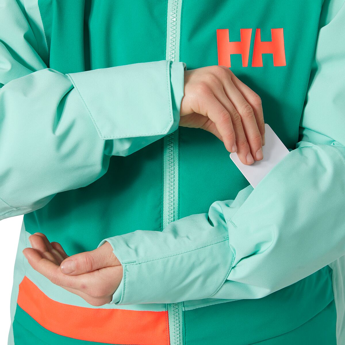Куртка Helly Hansen Jr Stellar Jacket 2.0 для девочек, цвет: Lagoon — фото 7
