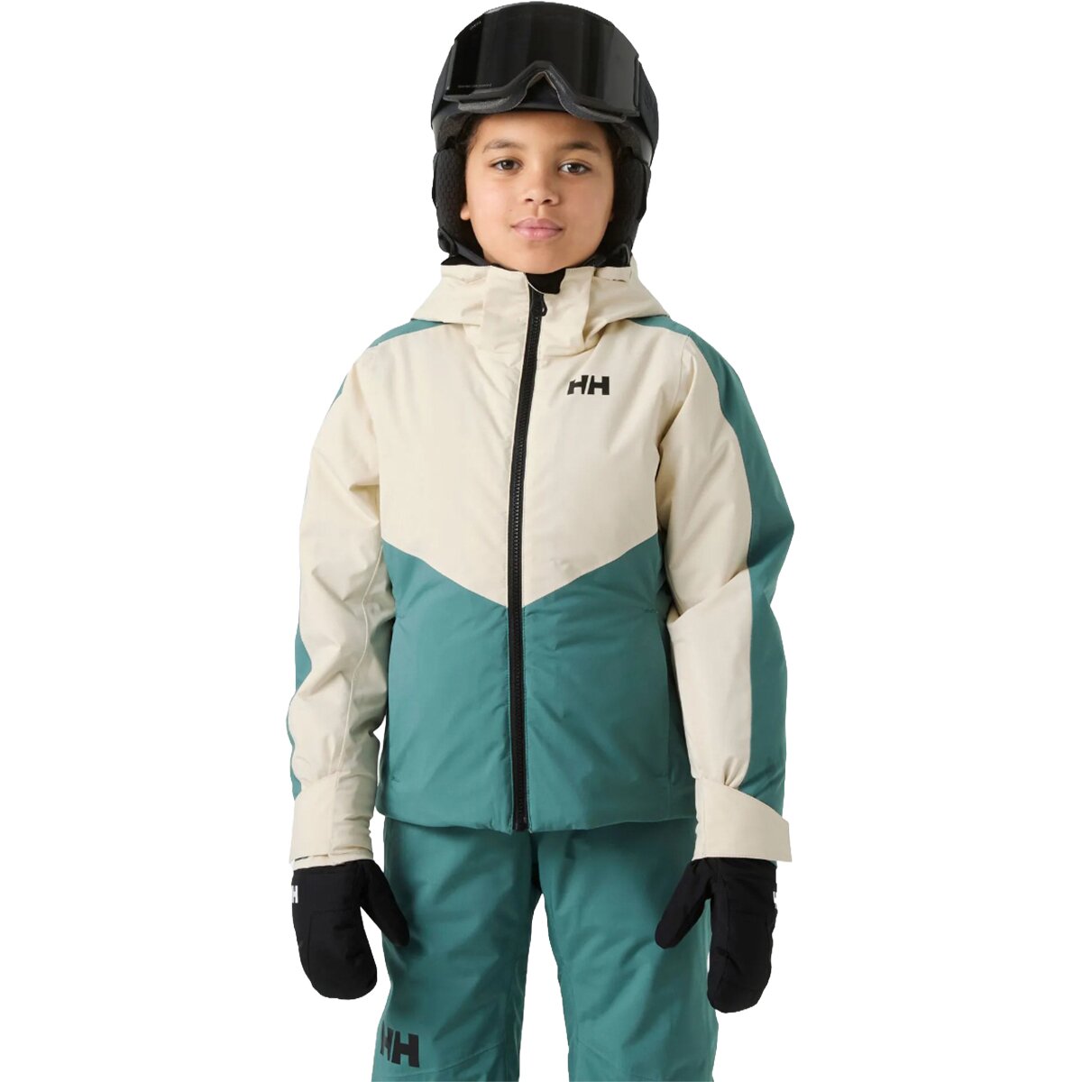 Куртка Helly Hansen Jr Snowbliss Jacket для девочек, цвет: Зелёный