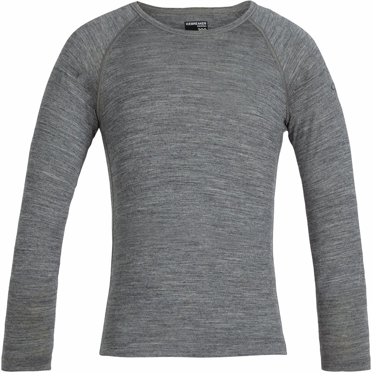 Icebreaker Bodyfit 200 LS – Sous-couche Laine Mérinos Grise Femme Taille S