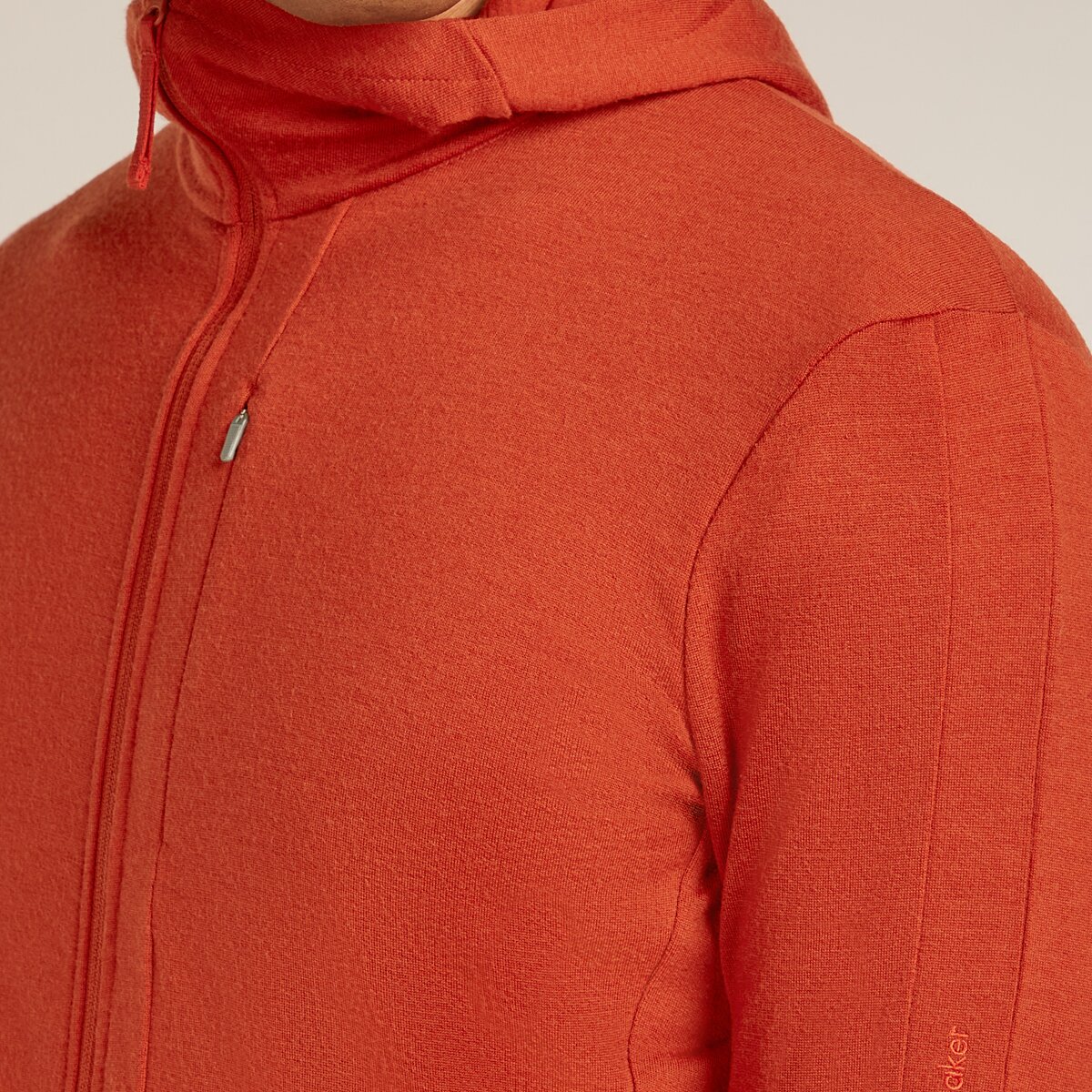 Мужское худи Icebreaker Merino 260 Quantum Long-Sleeve Zip, цвет: Agate — фото 5