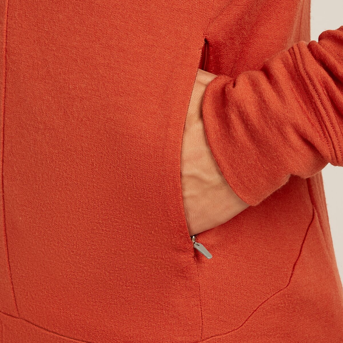 Мужское худи Icebreaker Merino 260 Quantum Long-Sleeve Zip, цвет: Agate — фото 8