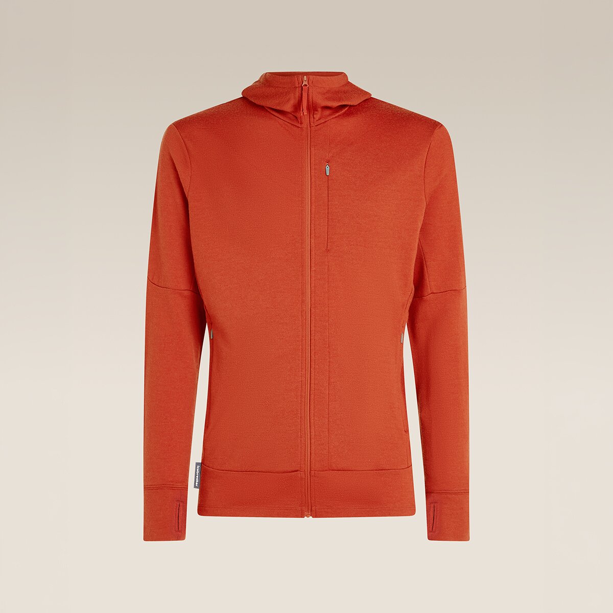 Мужское худи Icebreaker Merino 260 Quantum Long-Sleeve Zip, цвет: Agate — фото 10