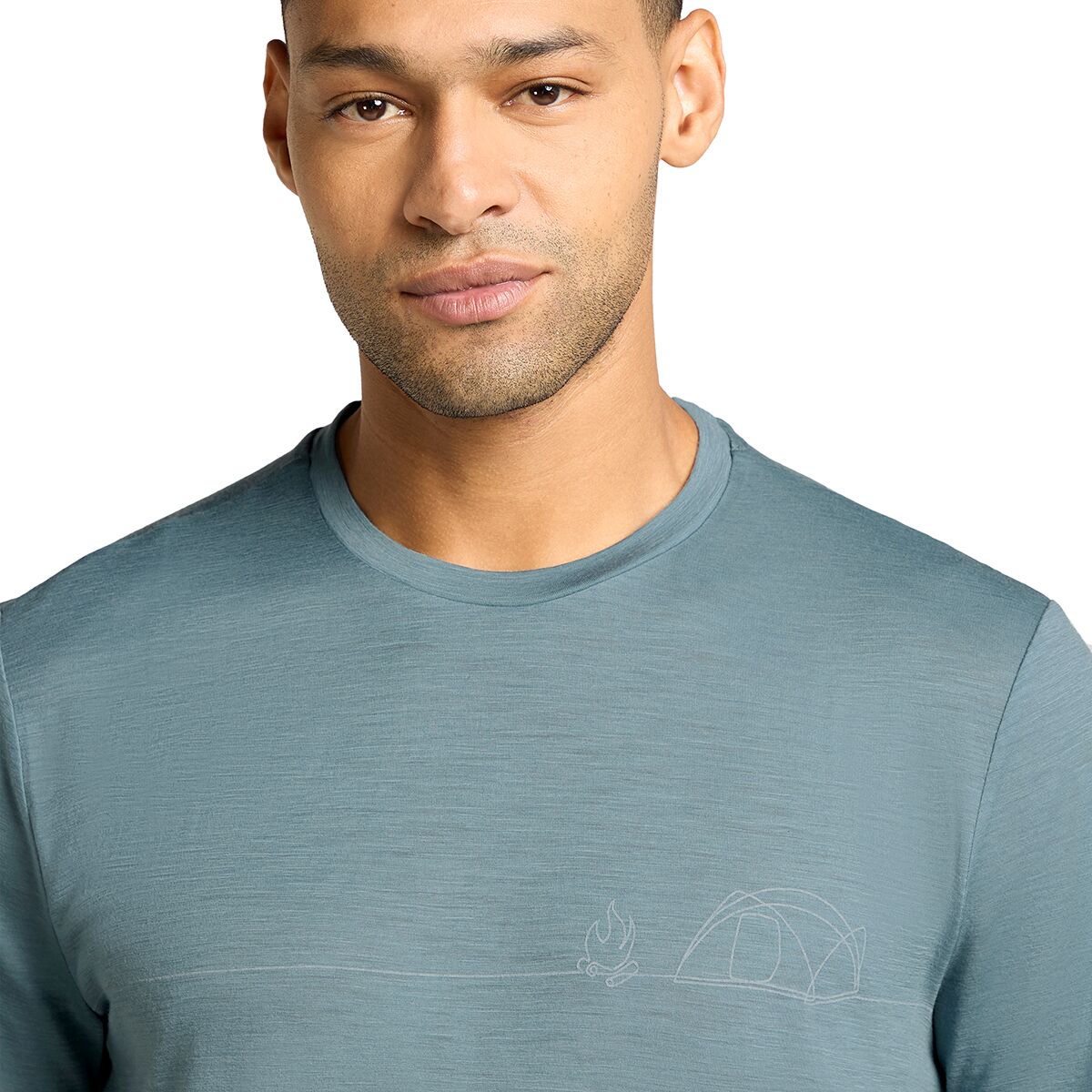 Icebreaker Merino 150 Tech Lite Single Line Camp SS T-Shirt...