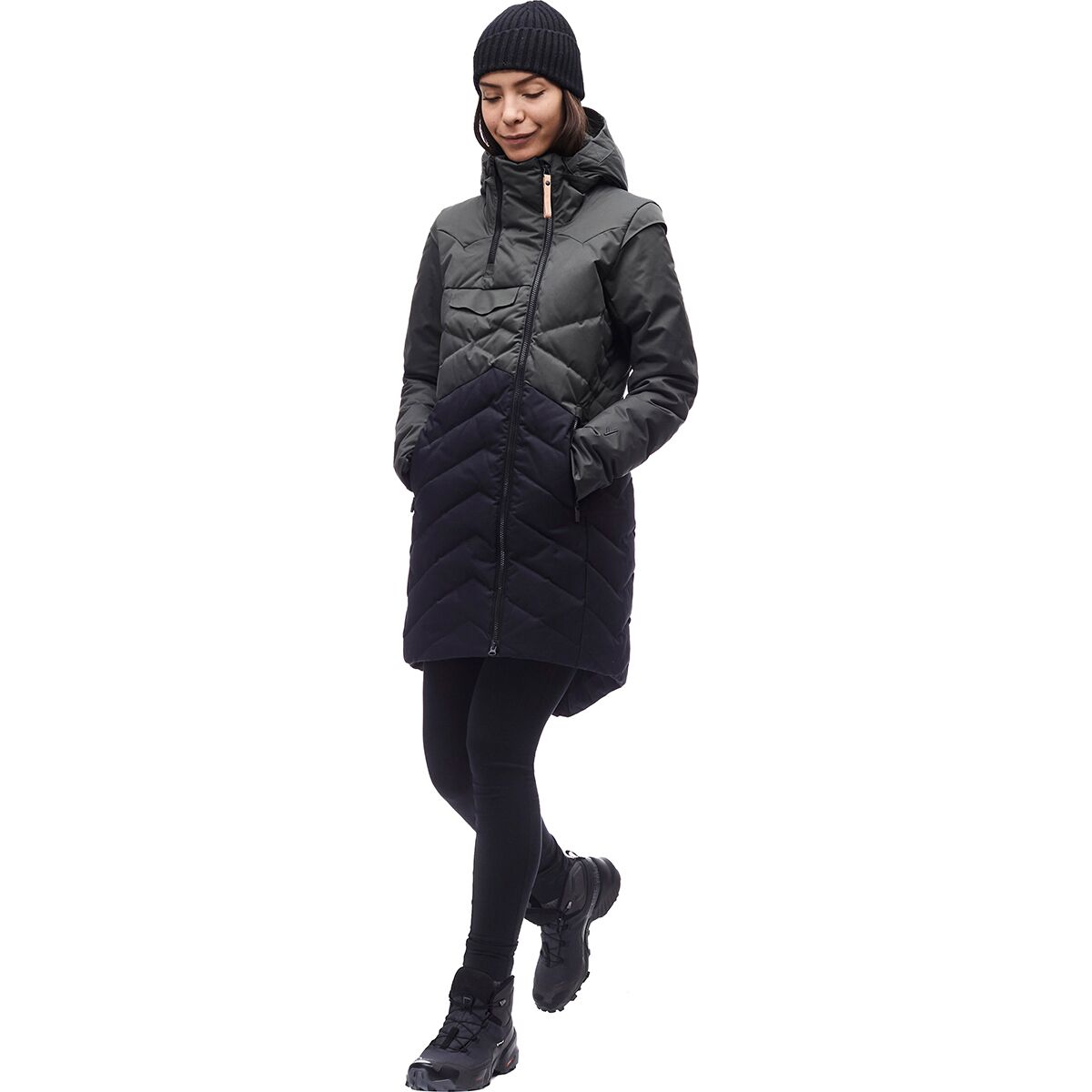 Indyeva Ayaba Color Block Jacket Women's Clothing