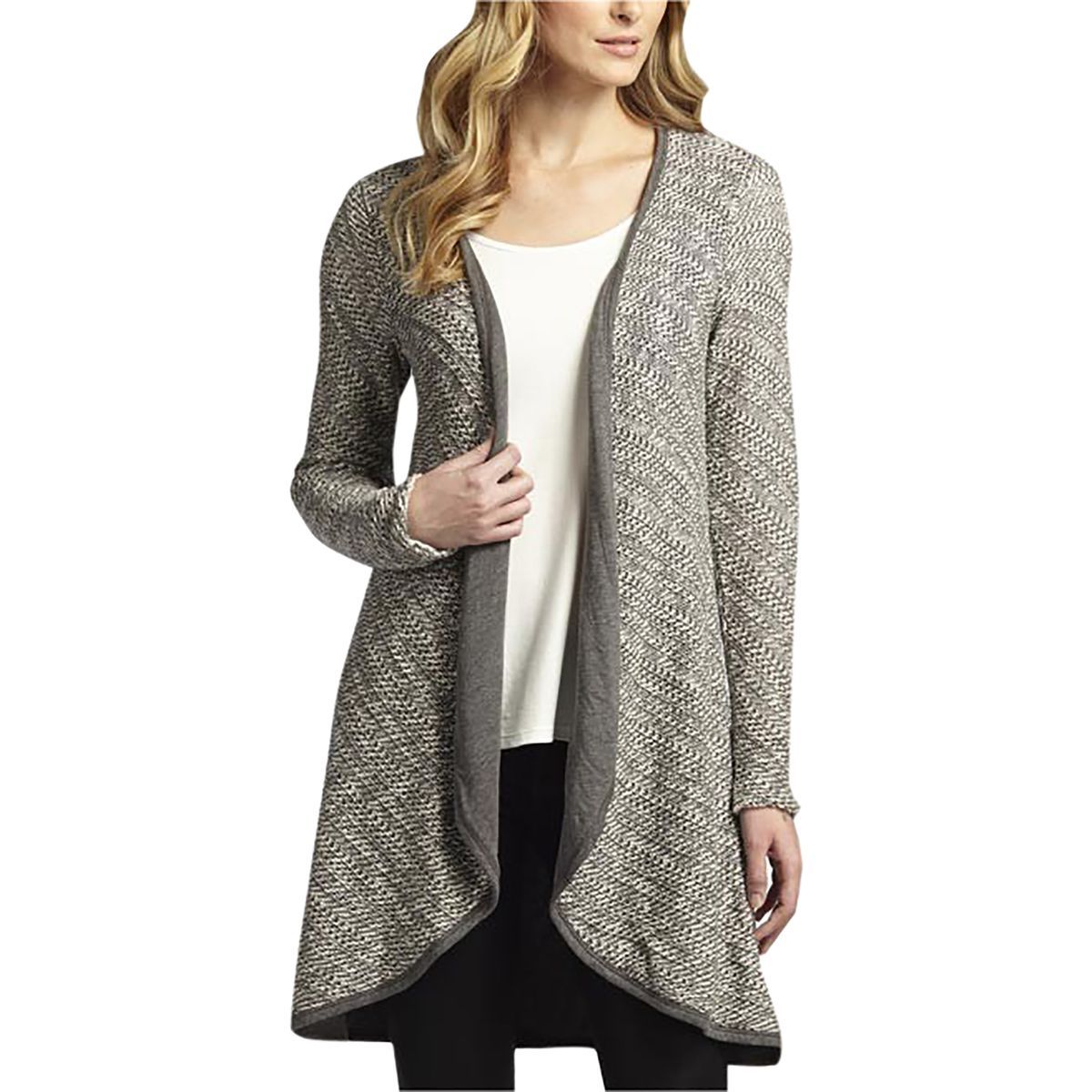 Indigenous Designs Mixed Media Cardigan Sweater Women's Clothing