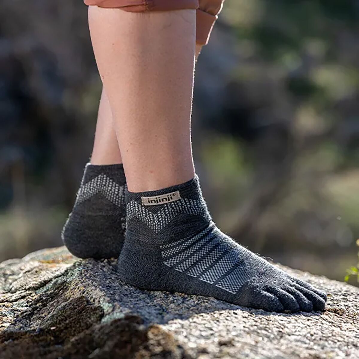 Injinji Outdoor Midweight Wool Mini Crew Sock - Men's - Clothing
