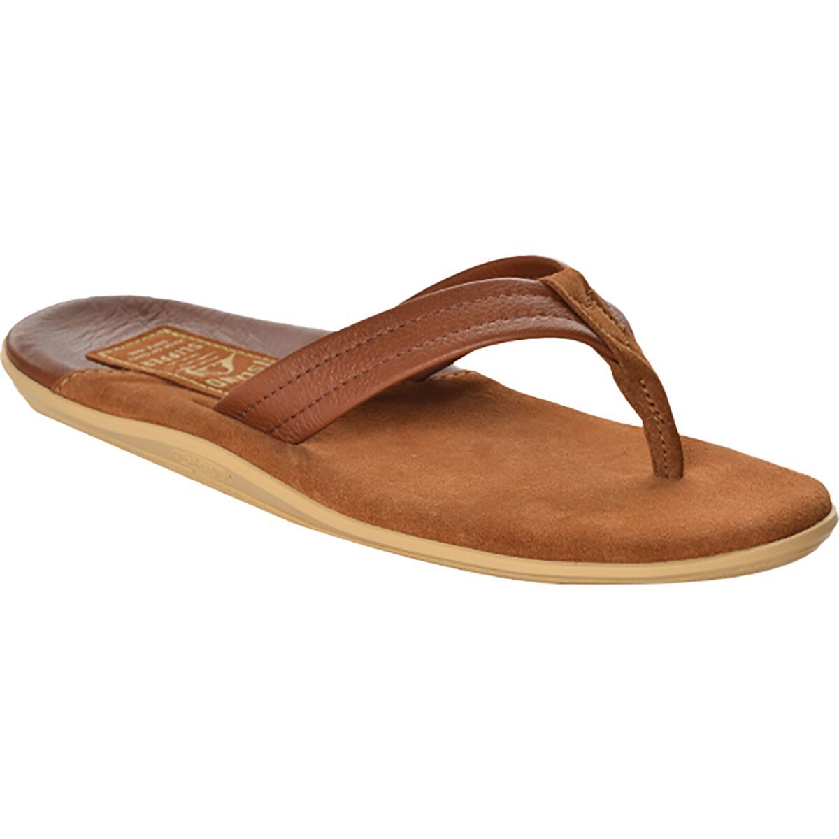 Island Slipper Classic Two Tone Leather Suede Flip Flop