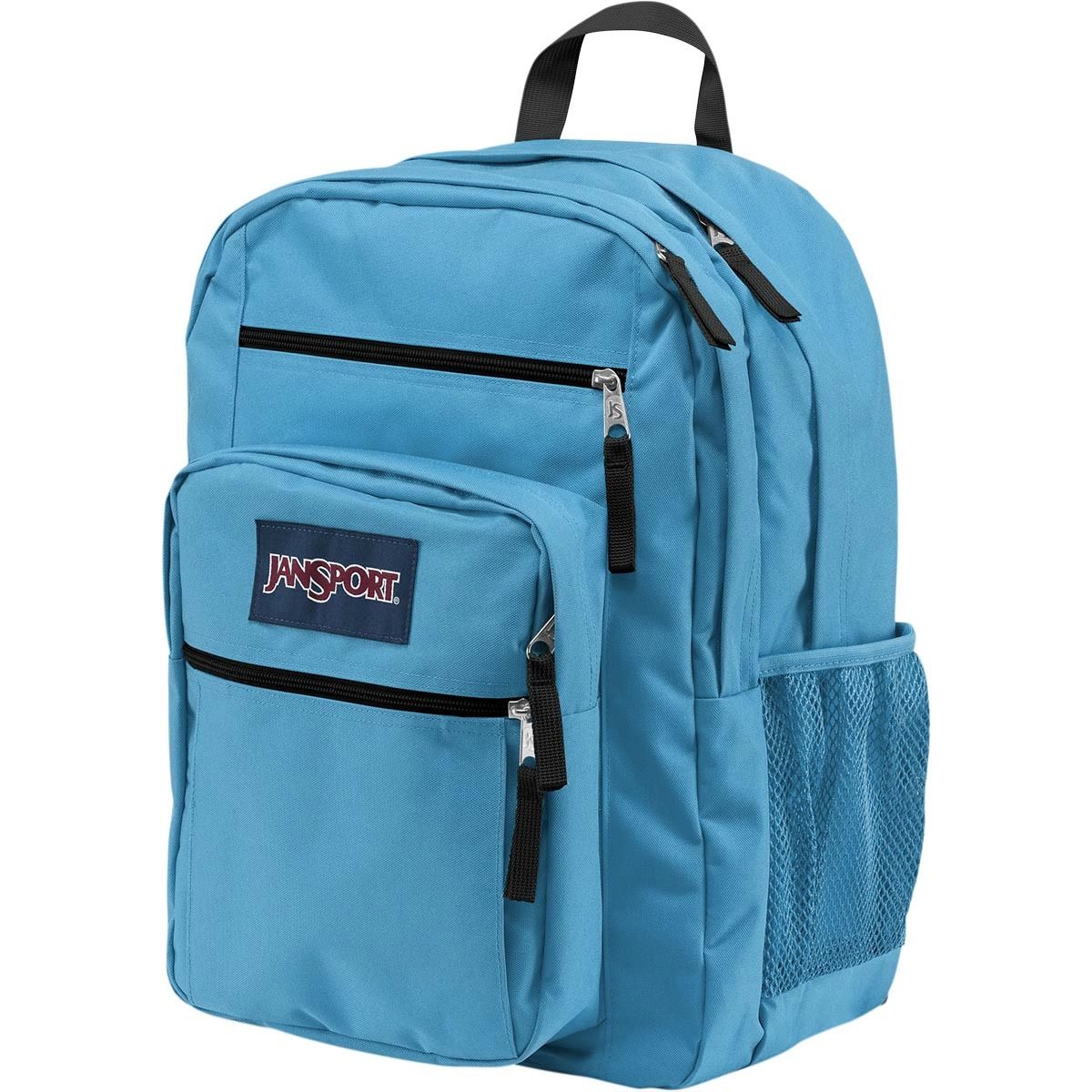 red jansport big student backpack