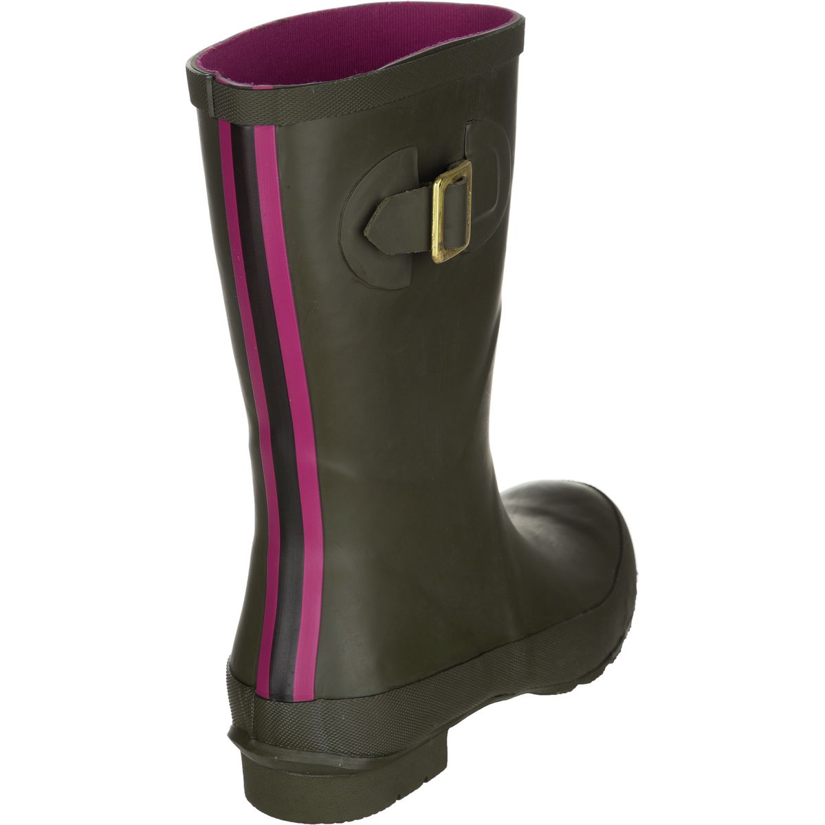 joules black kelly welly gloss mid height wellies
